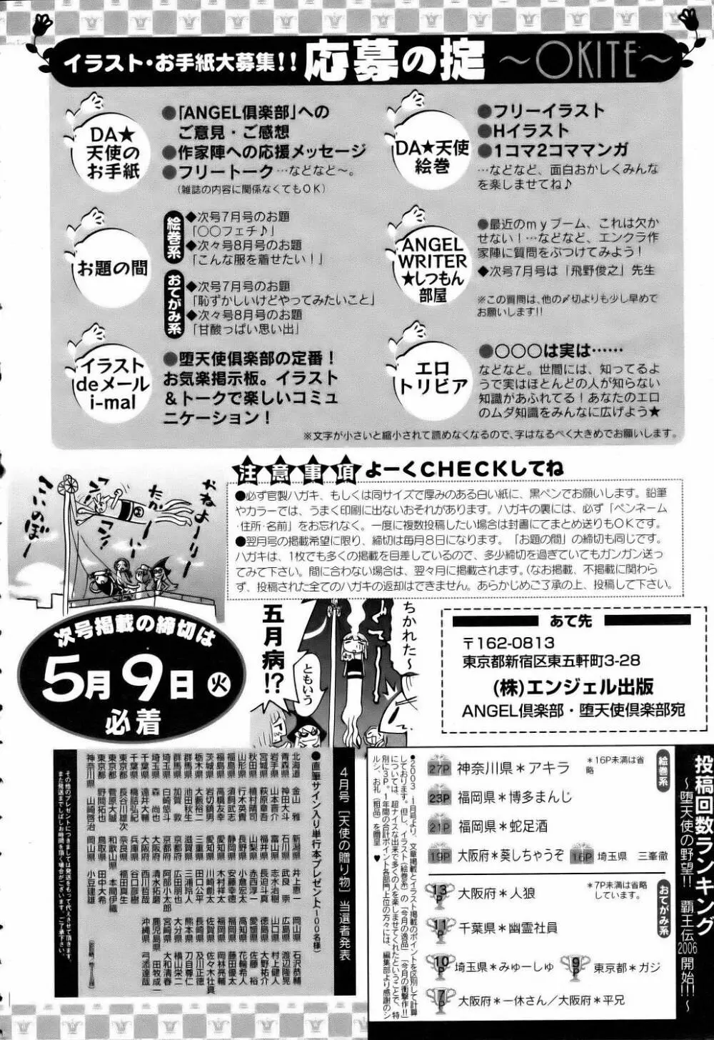 ANGEL 倶楽部 2006年6月号 422ページ