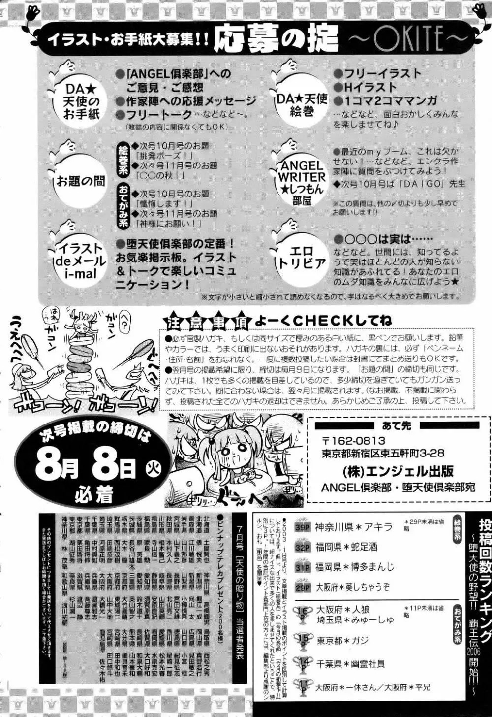 ANGEL 倶楽部 2006年9月号 422ページ