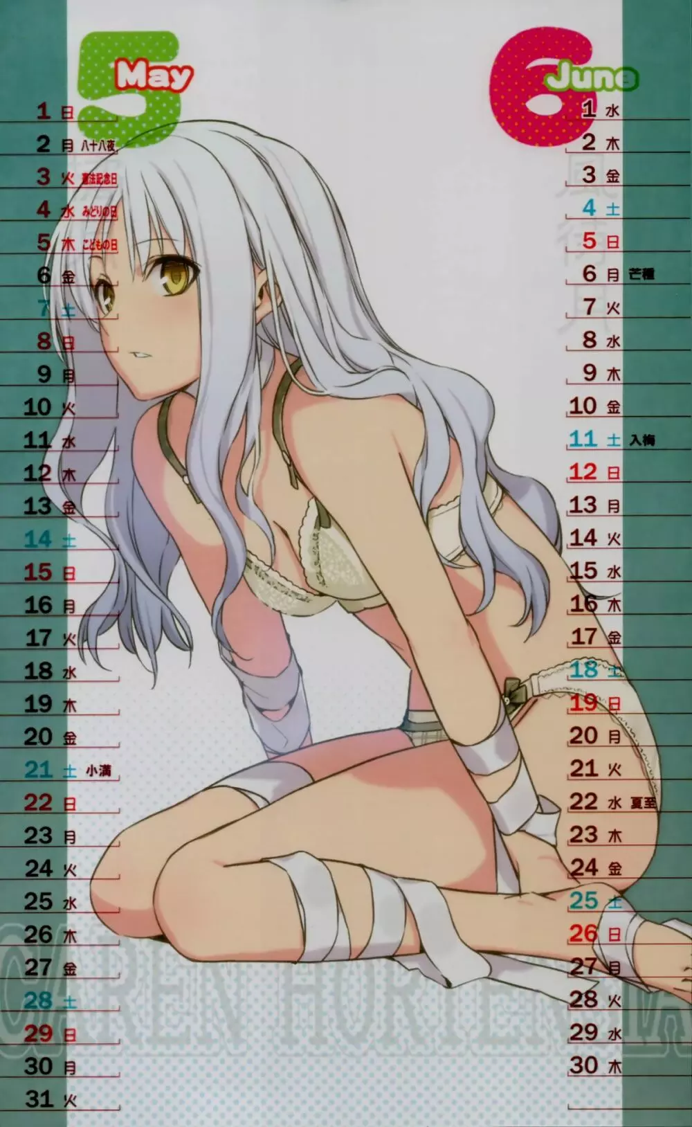 森井さんとこの2011TYPE-MOONCALENDAR 6ページ