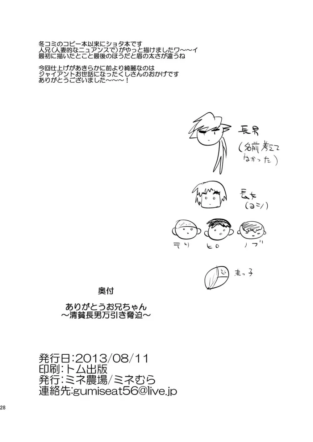 ありがとうお兄ちゃん～清貧長男万引き脅迫～ 29ページ