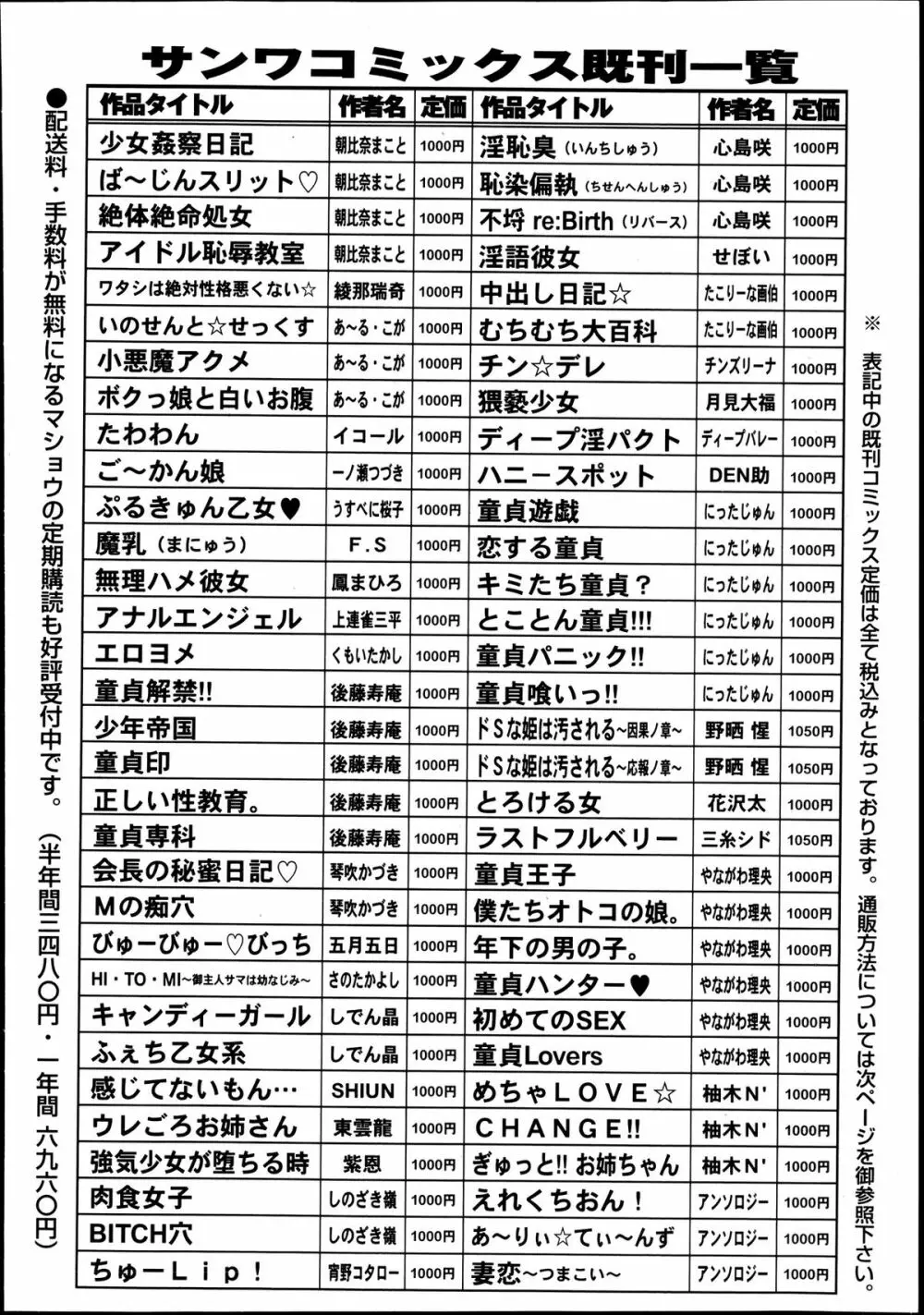 コミック・マショウ 2013年8月号 252ページ