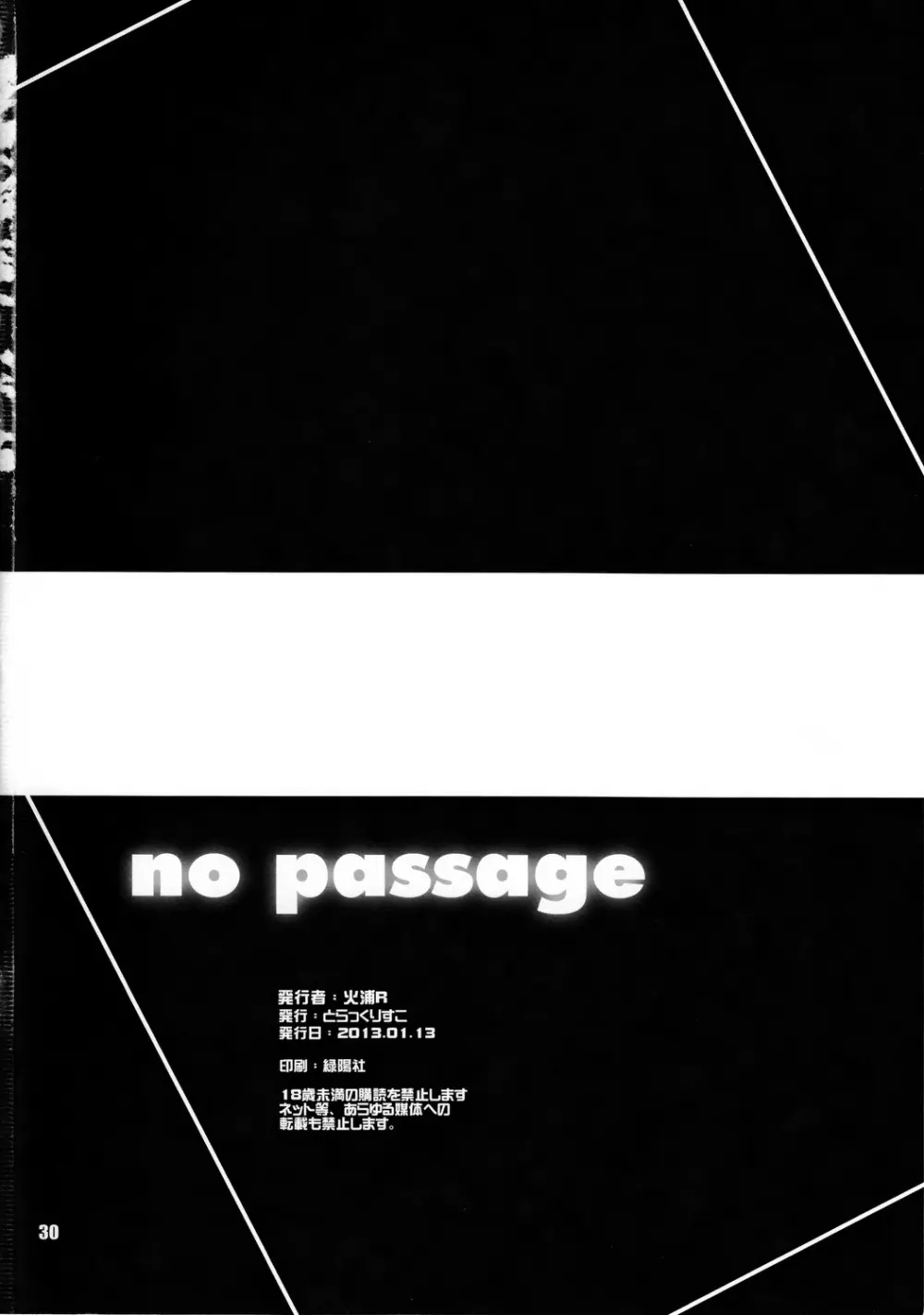 no passage 29ページ