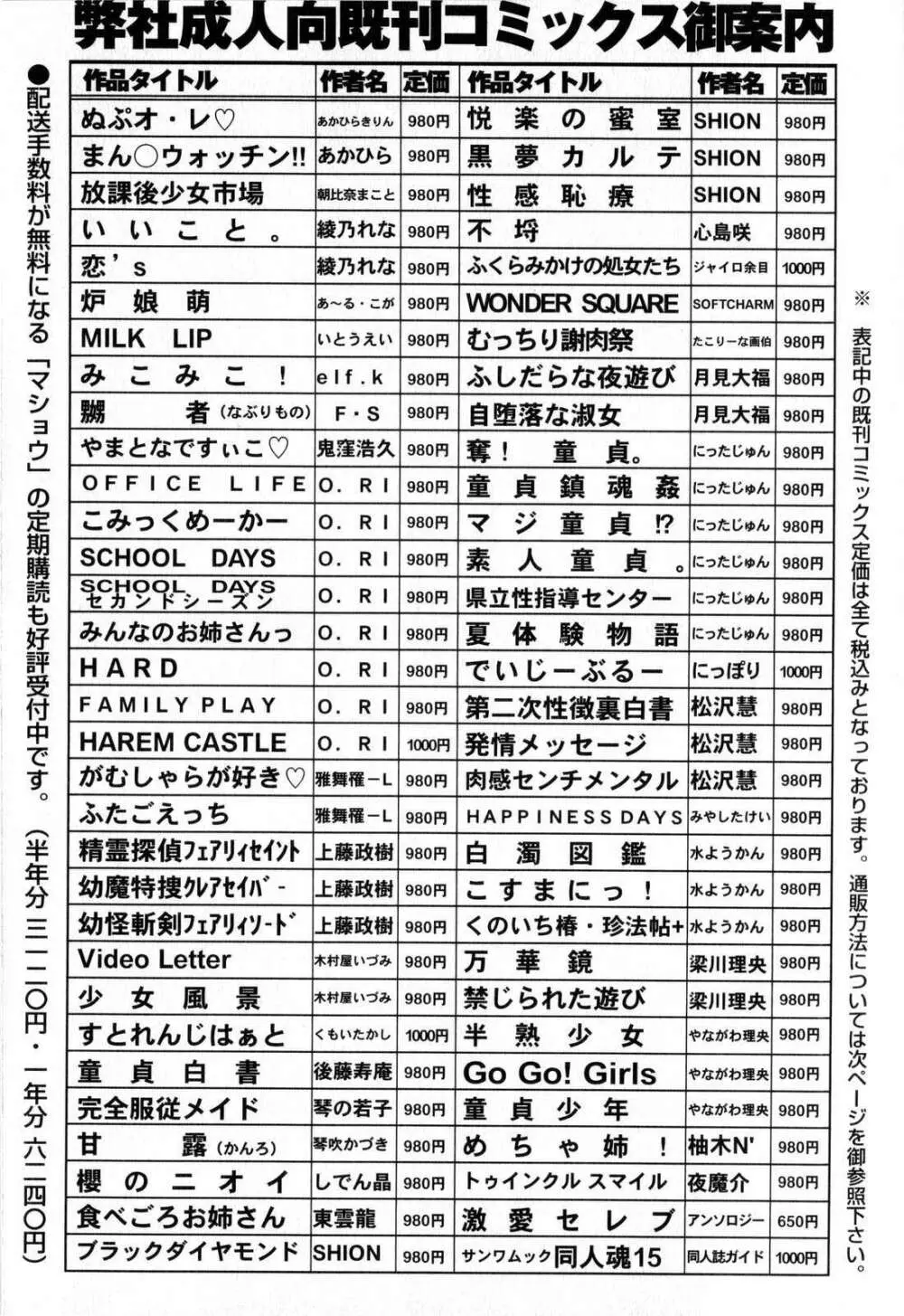 コミック・マショウ 2008年12月号 252ページ