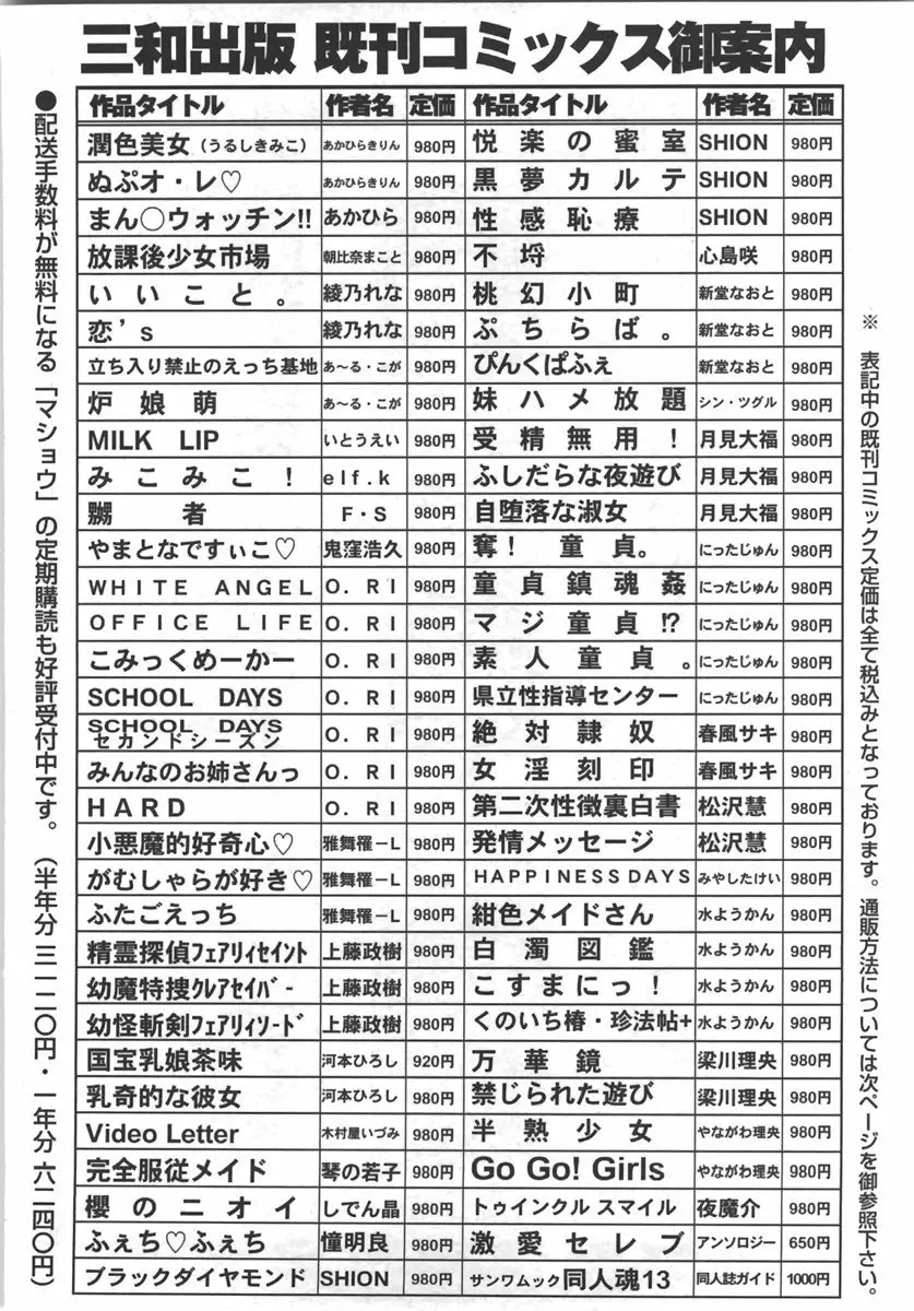 コミック・マショウ 2007年9月号 224ページ