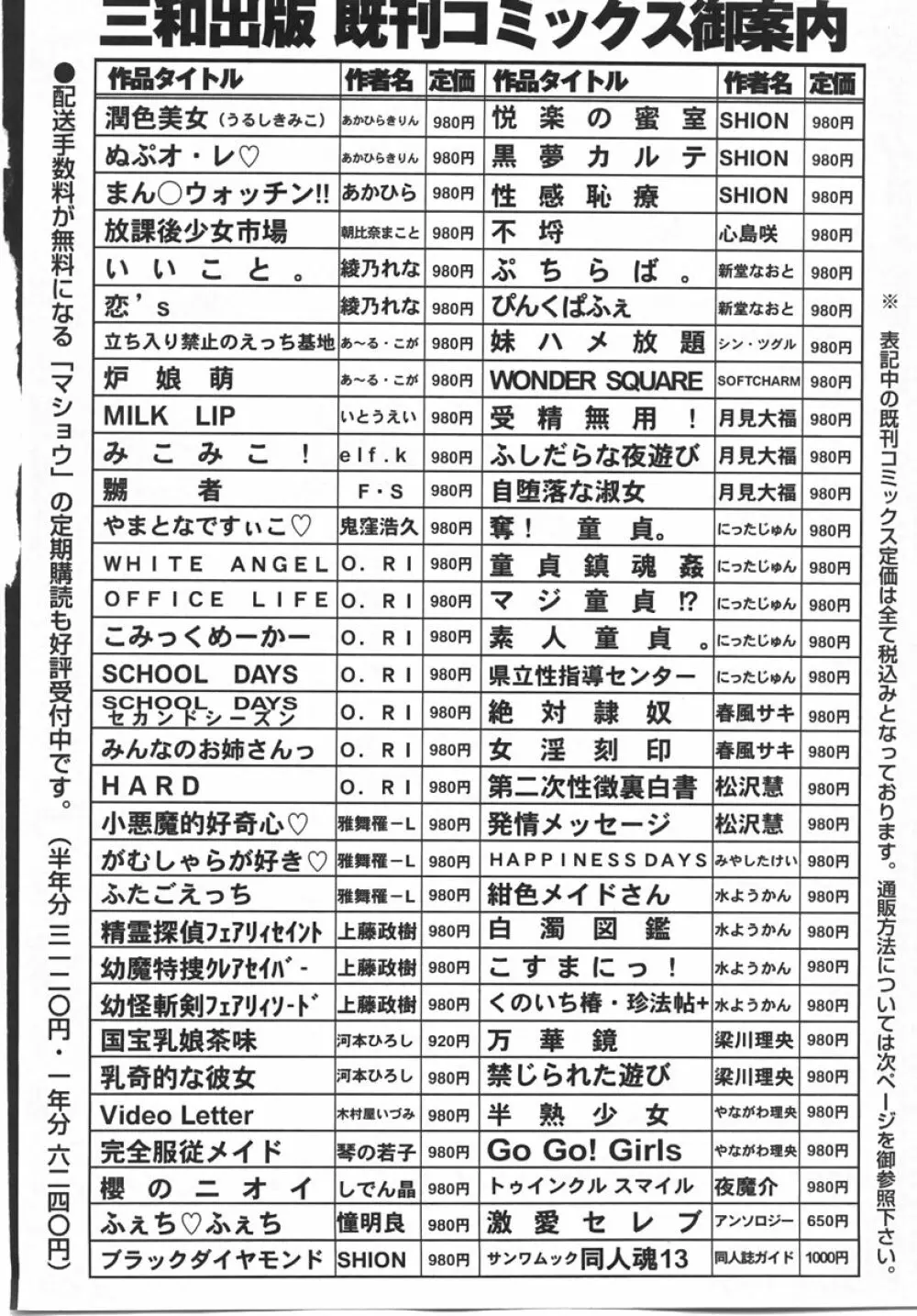 コミック・マショウ 2007年10月号 224ページ