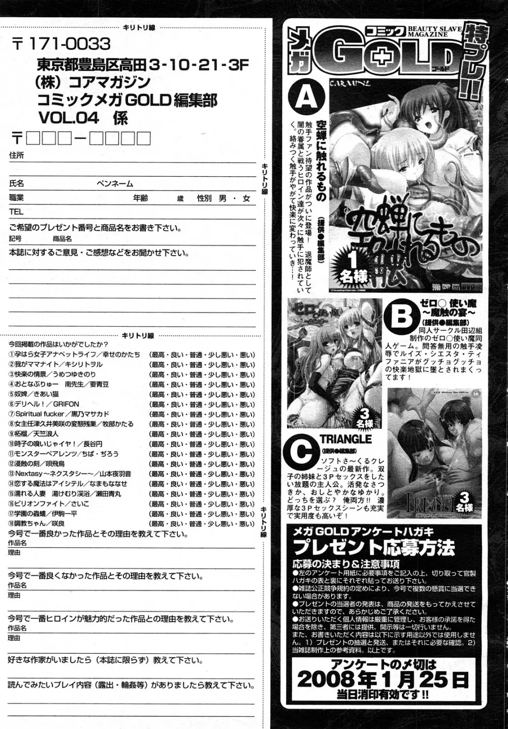 コミック メガGOLD 2008年01月号 Vol.04 335ページ