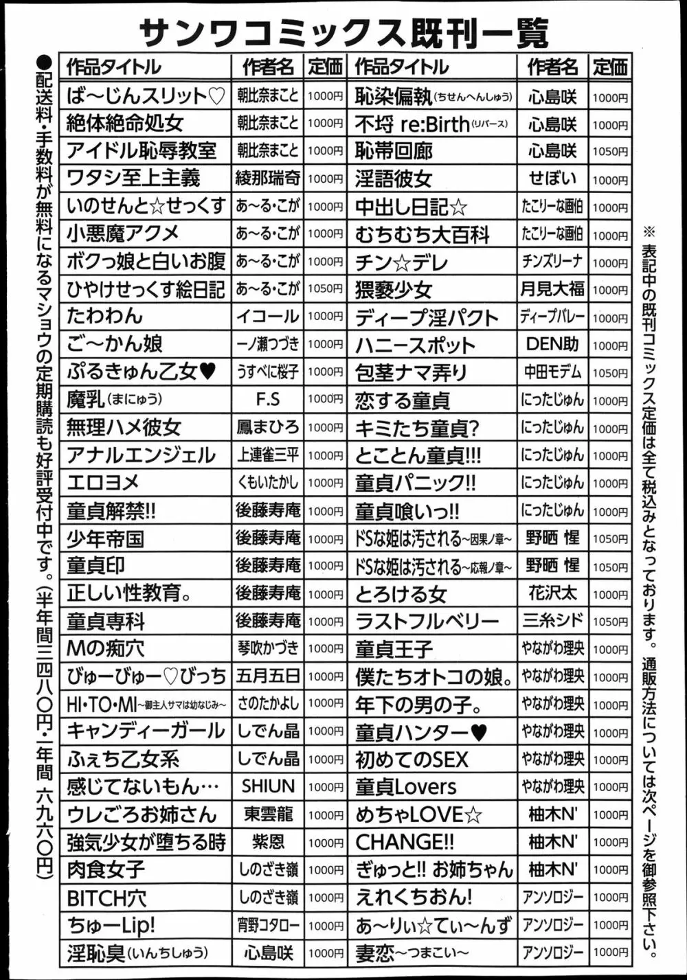 コミック・マショウ 2013年11月号 252ページ