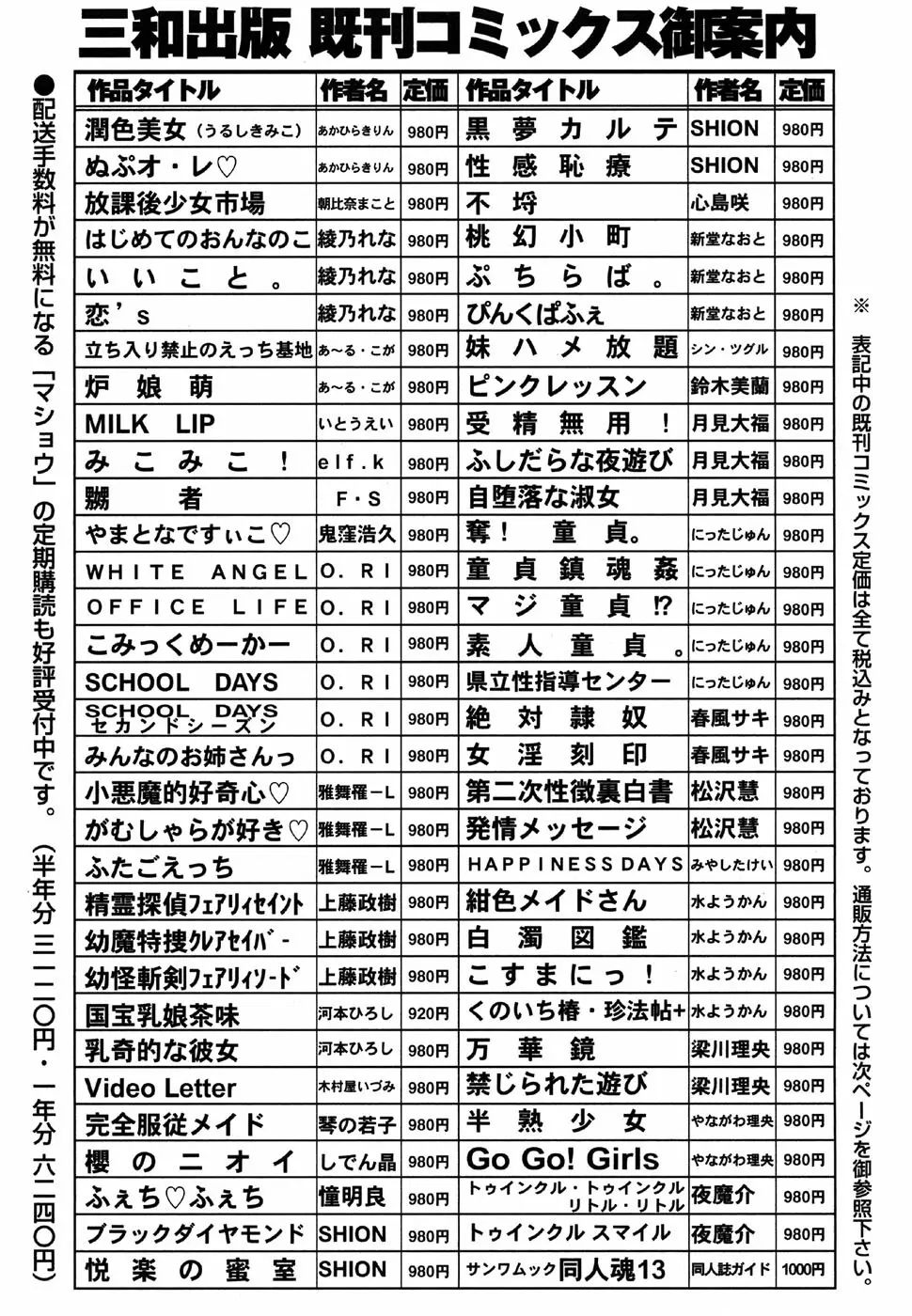 コミック・マショウ 2007年6月号 224ページ