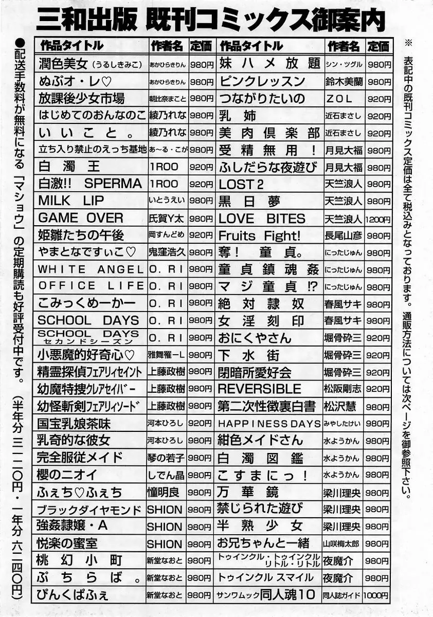 コミック・マショウ 2006年1月号 224ページ