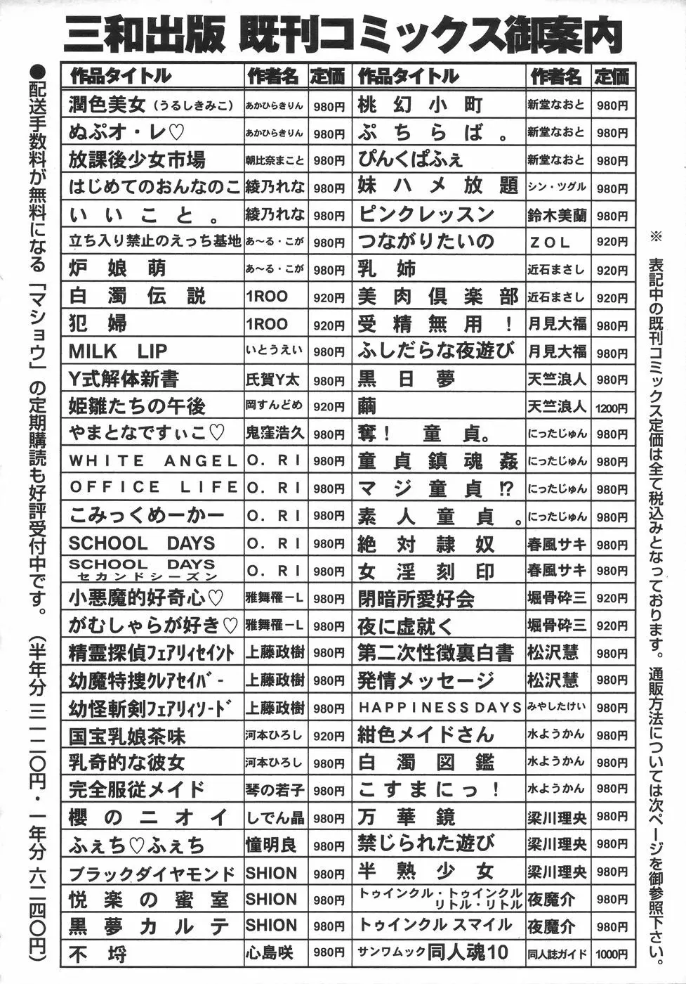 コミック・マショウ 2006年6月号 224ページ