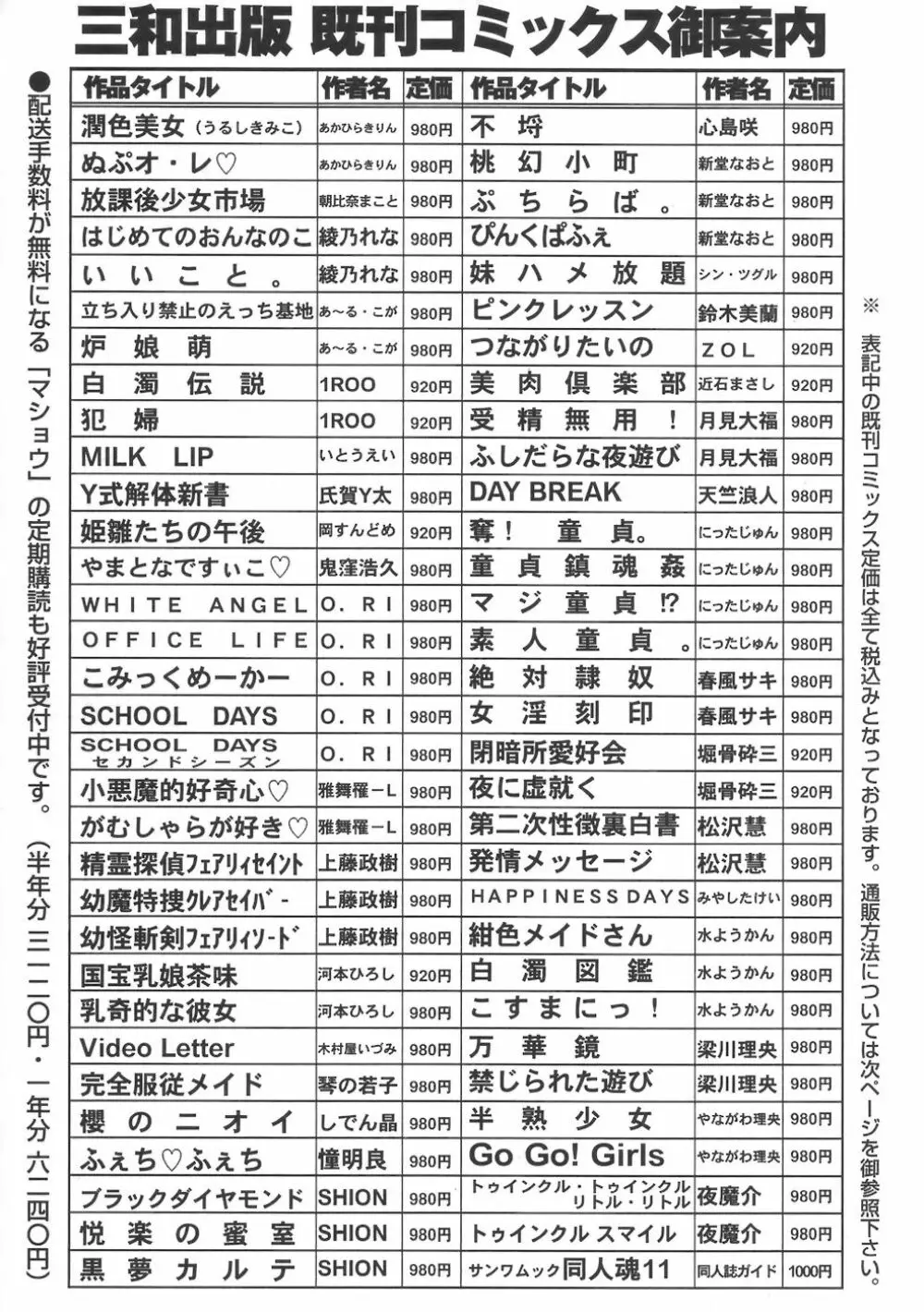 コミック・マショウ 2006年8月号 224ページ