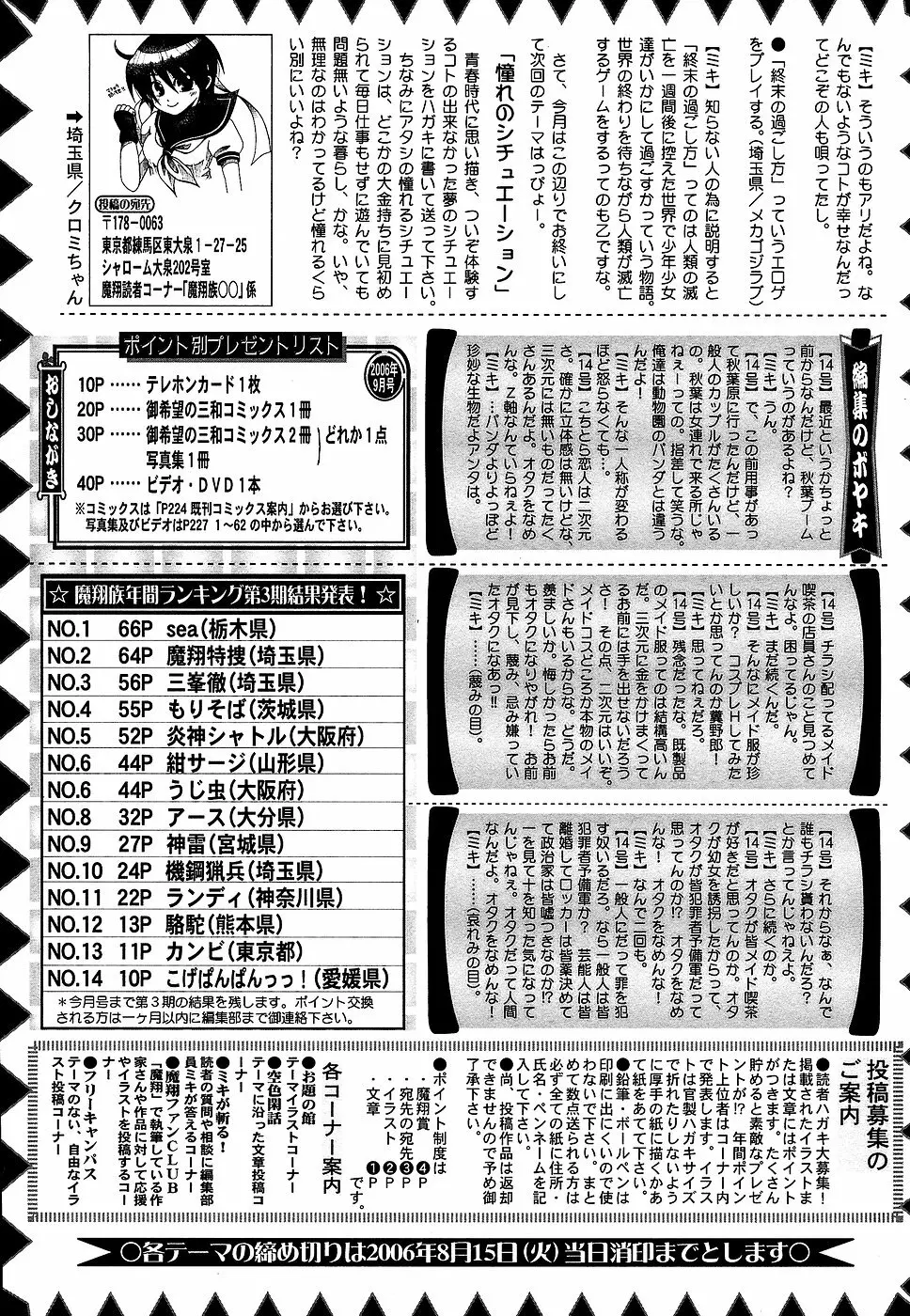 コミック・マショウ 2006年9月号 231ページ