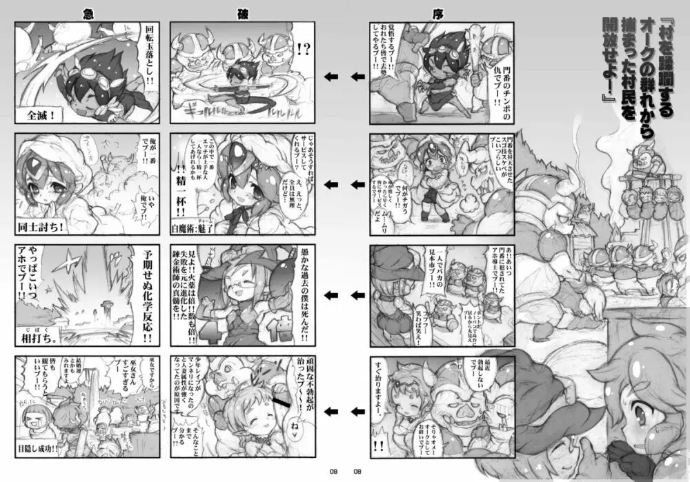 アンジュと仲間たちVSホモのオーク軍団 6ページ