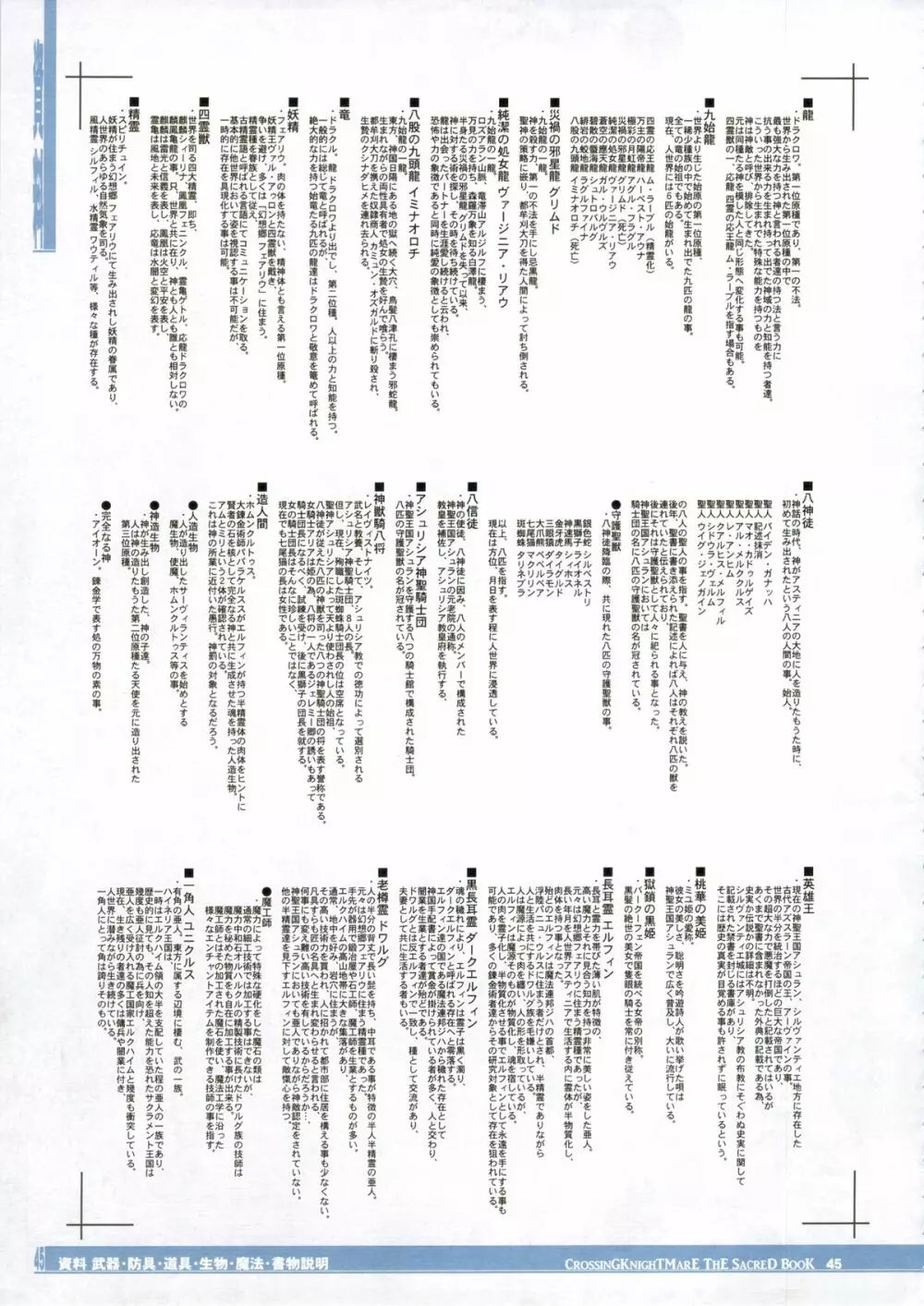 CrossinG KnighTMarE ThE SacreD BooK 45ページ