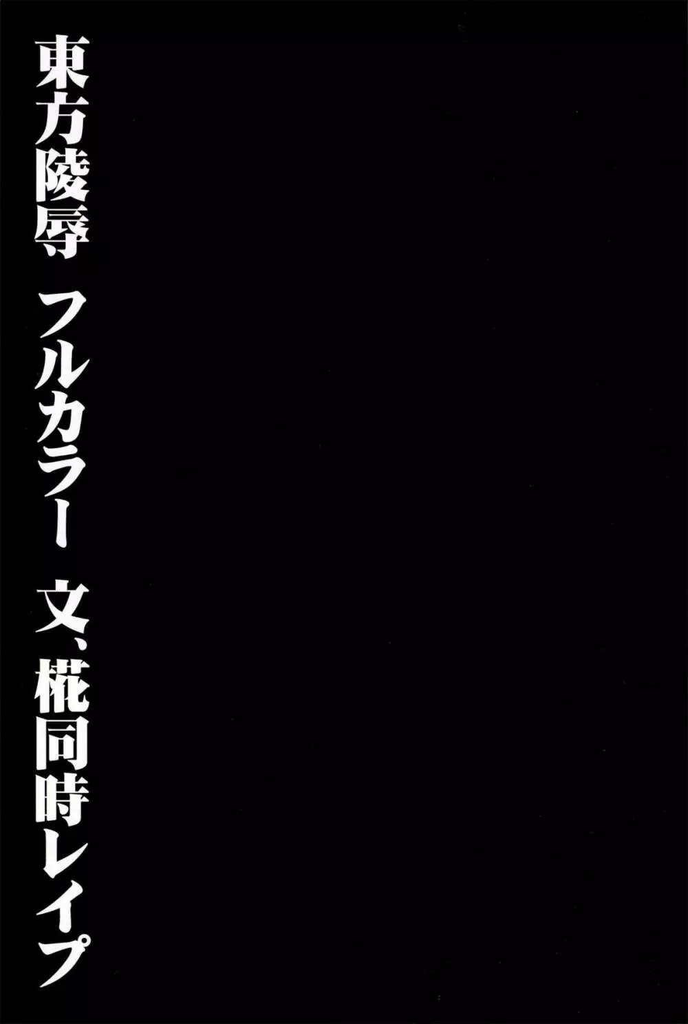 東方陵辱28 文、椛同時レイプ 3ページ