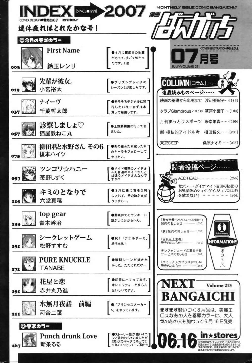 漫画ばんがいち 2007年7月号 266ページ