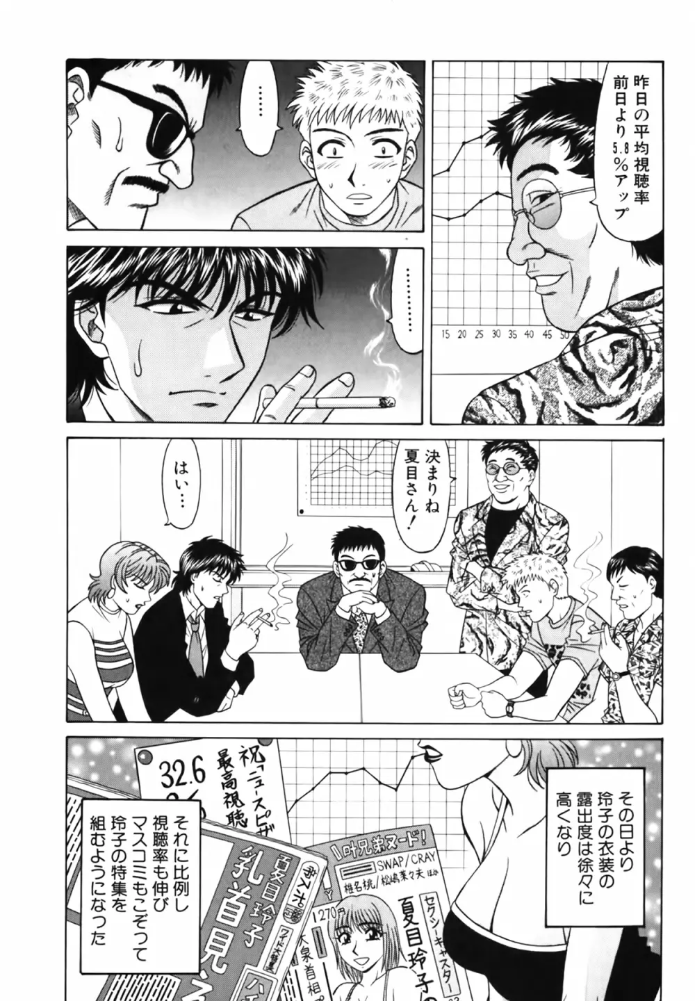 キャスター 夏目玲子の誘惑 Vol.3 56ページ