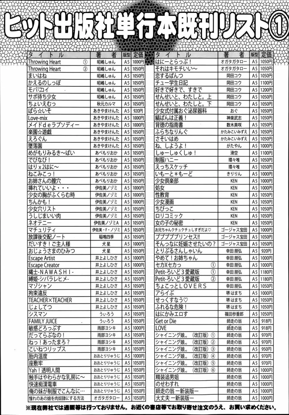 COMIC 阿吽 2014年3月号 450ページ