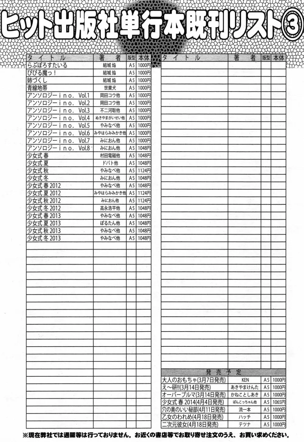 COMIC 阿吽 2014年4・5月合併号 497ページ