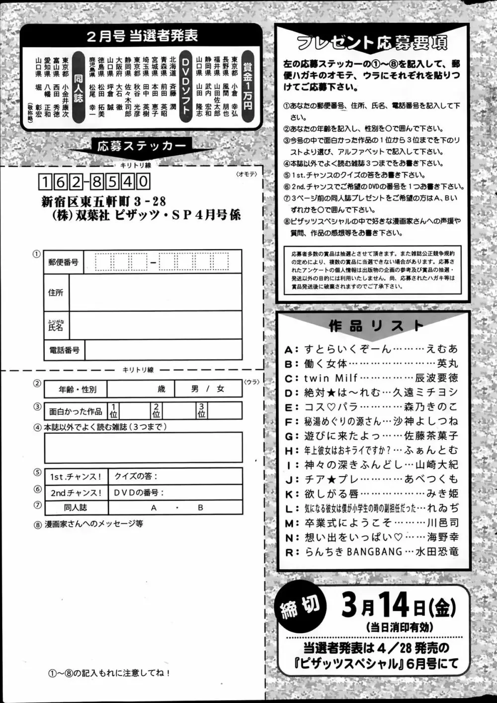 アクションピザッツスペシャル 2014年4月号 281ページ