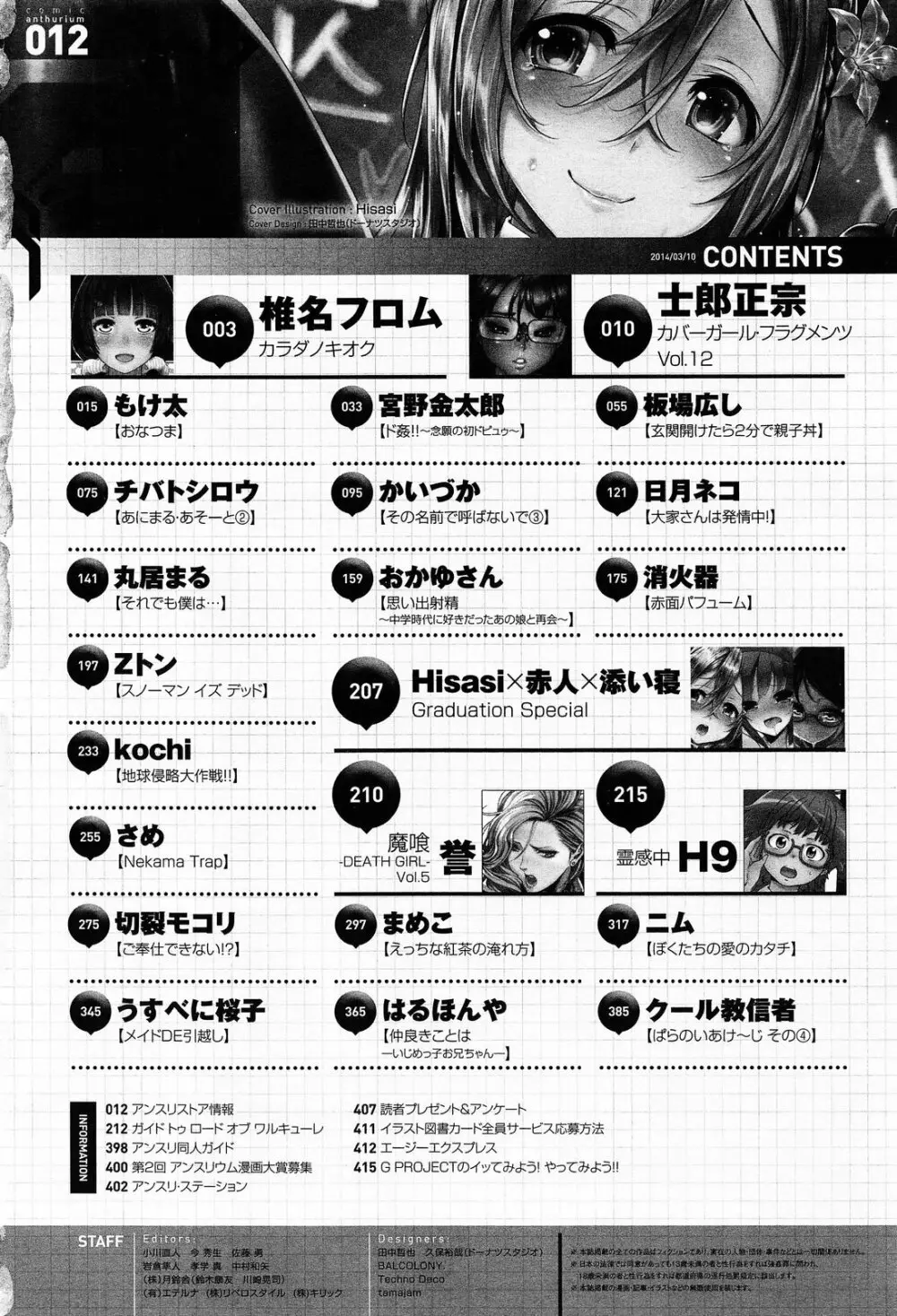 COMIC アンスリウム 012 2014年4月号 410ページ