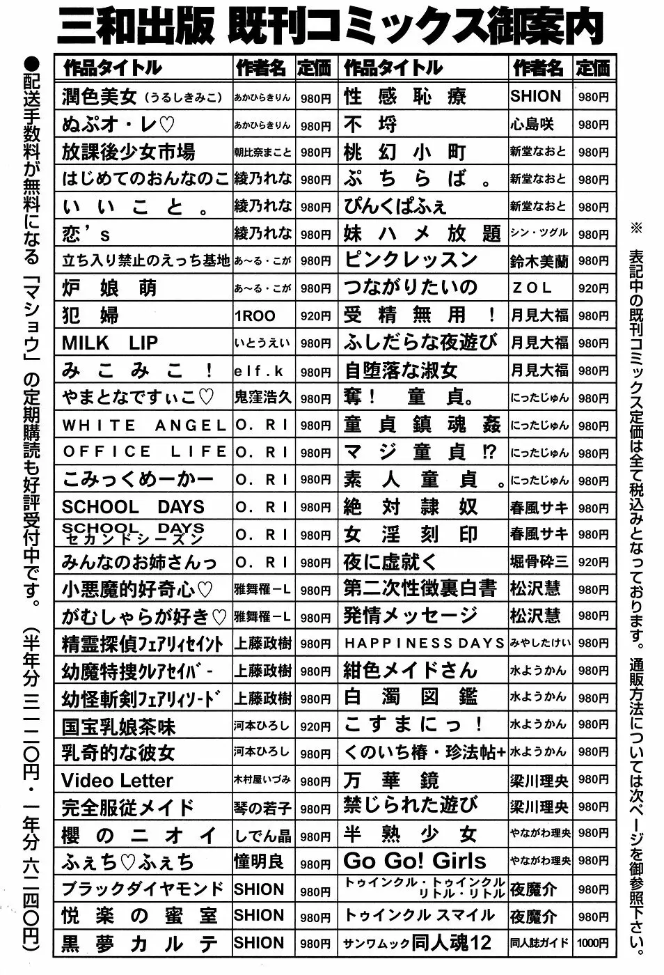 コミック・マショウ 2007年3月号 224ページ