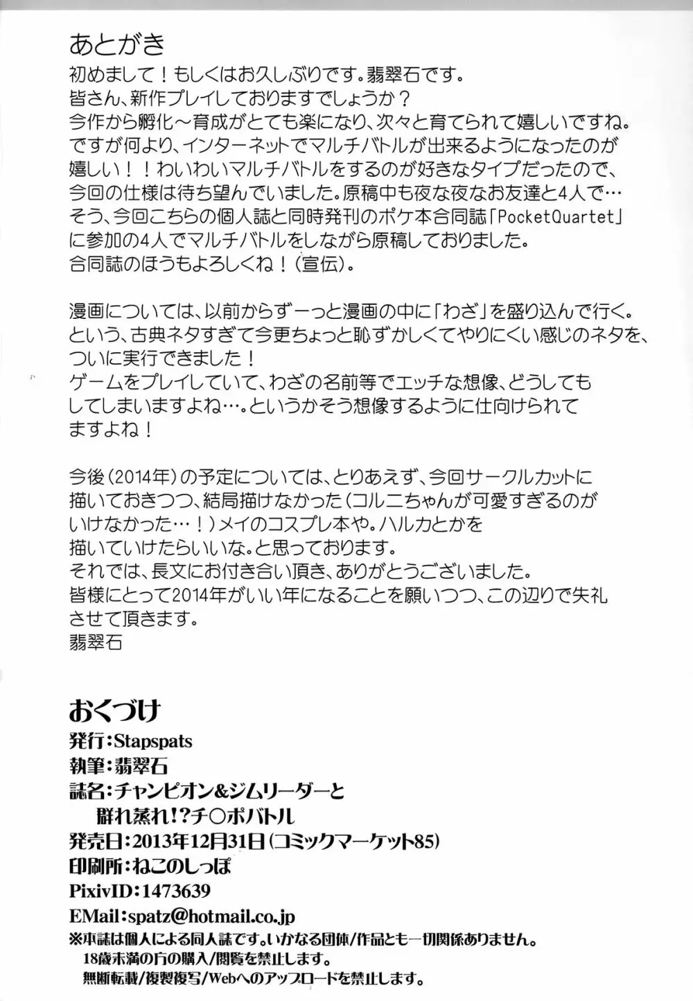 チャンピオン＆ジムリーダーと群れ蒸れ！？チンポバトル 29ページ