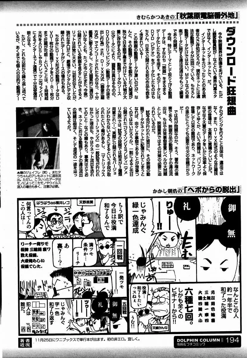 COMIC ドルフィン 2004年01月号 191ページ