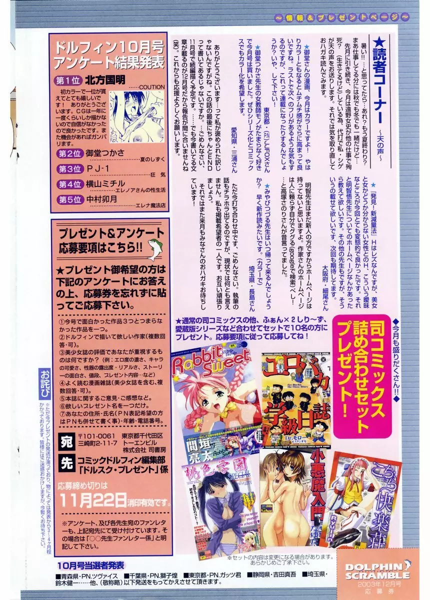 COMIC ドルフィン 2003年12月号 121ページ