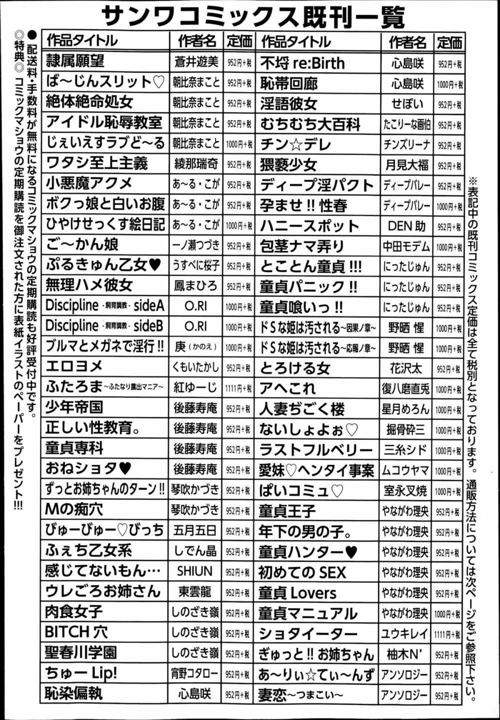 コミック・マショウ 2014年8月号 252ページ