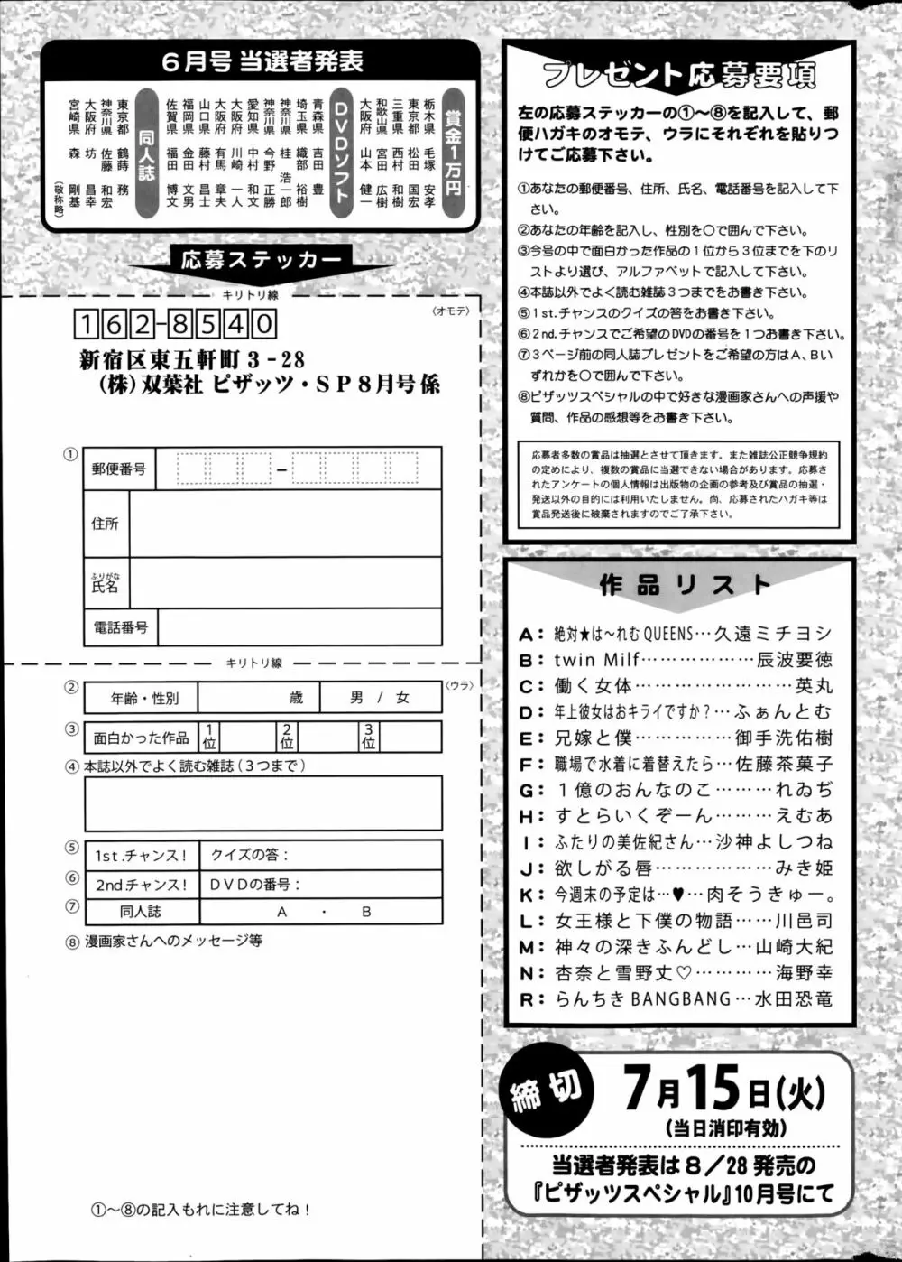 アクションピザッツスペシャル 2014年8月号 281ページ