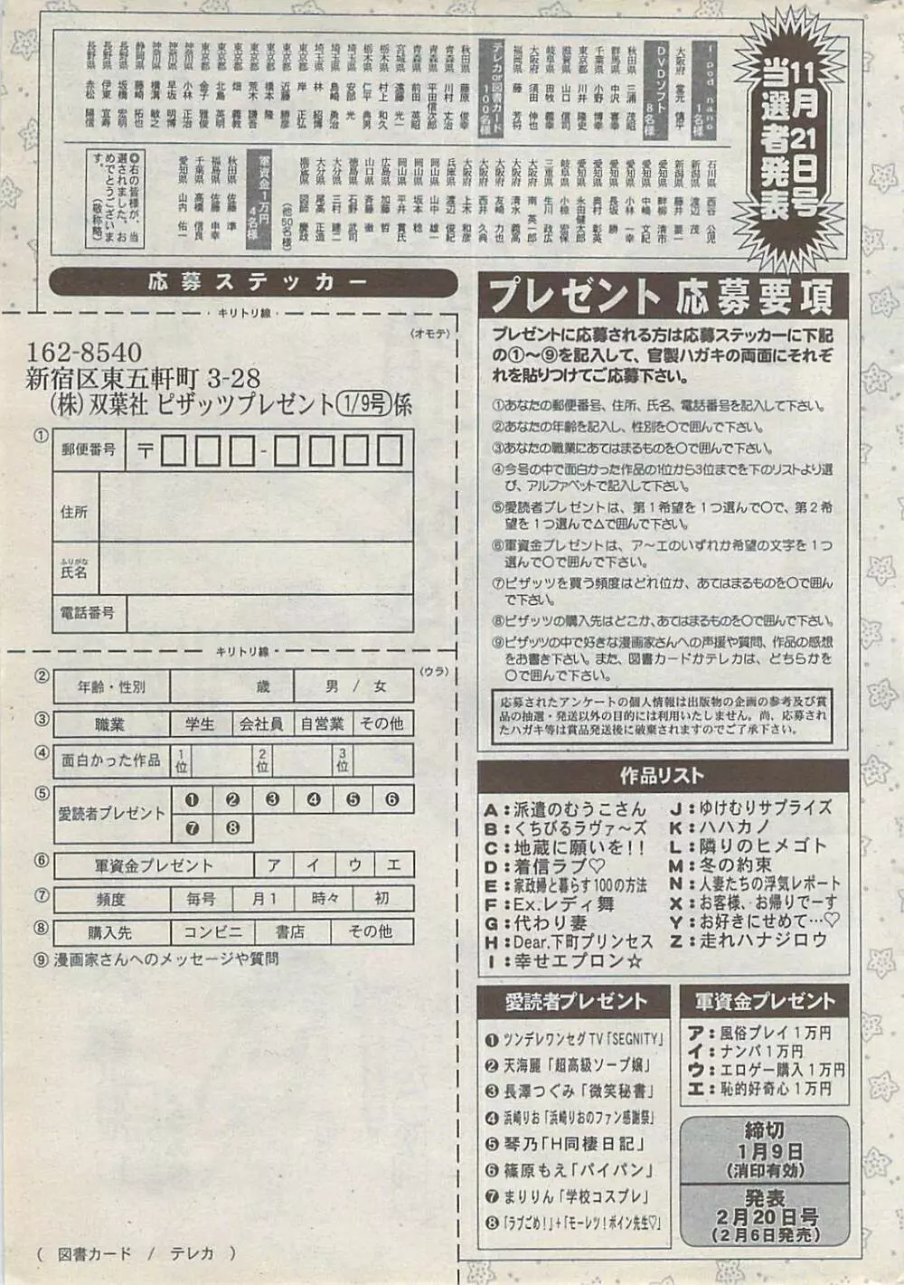 アクションピザッツ 2008年1月号 287ページ