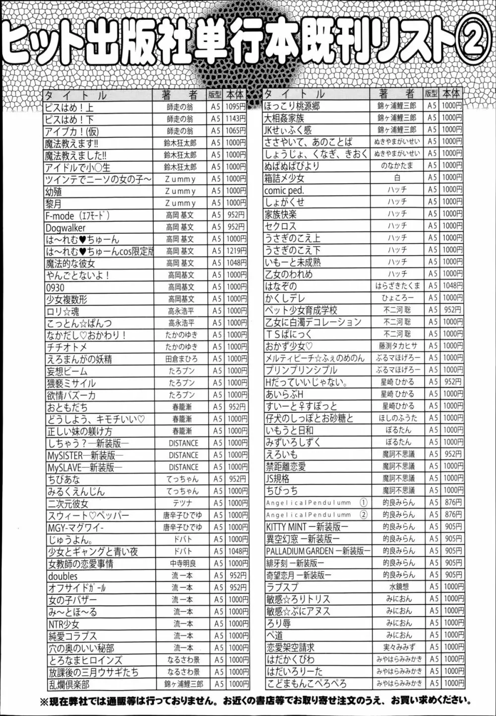 COMIC阿吽 2014年10月号 495ページ