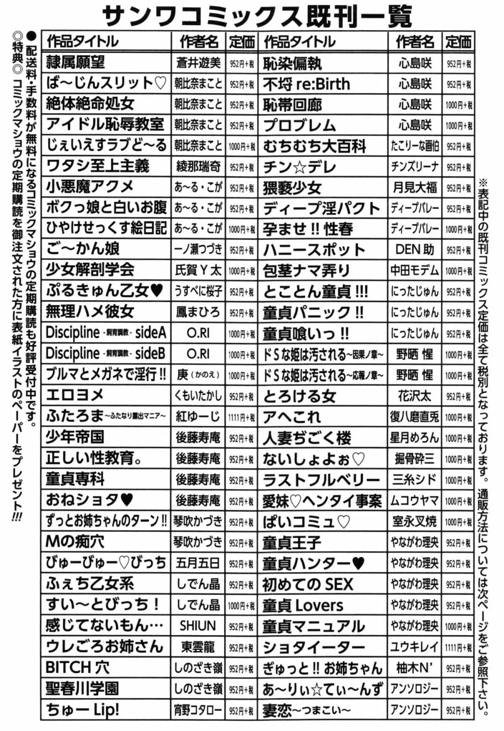 コミックマショウ 2014年12月号 284ページ