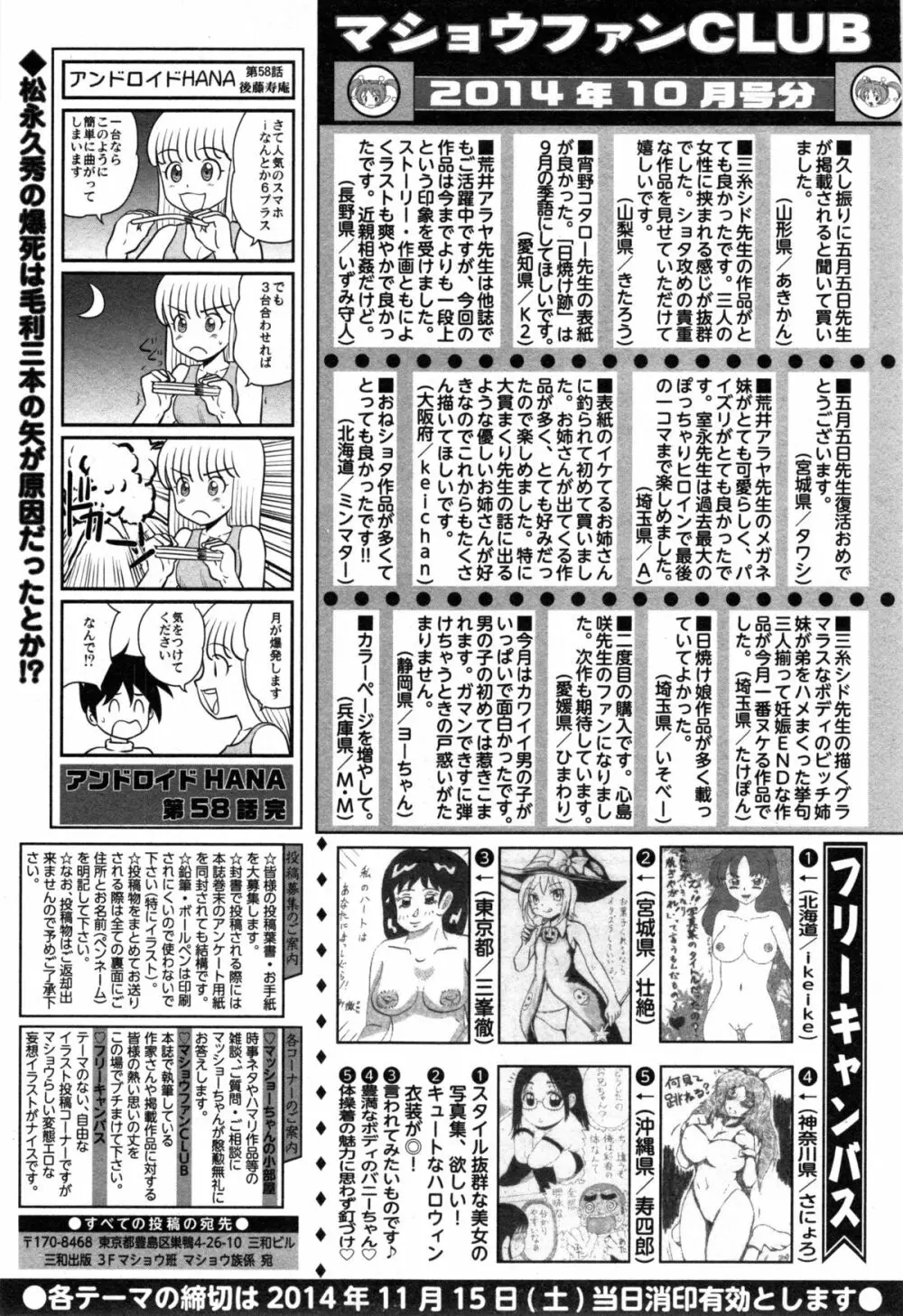 コミックマショウ 2014年12月号 287ページ