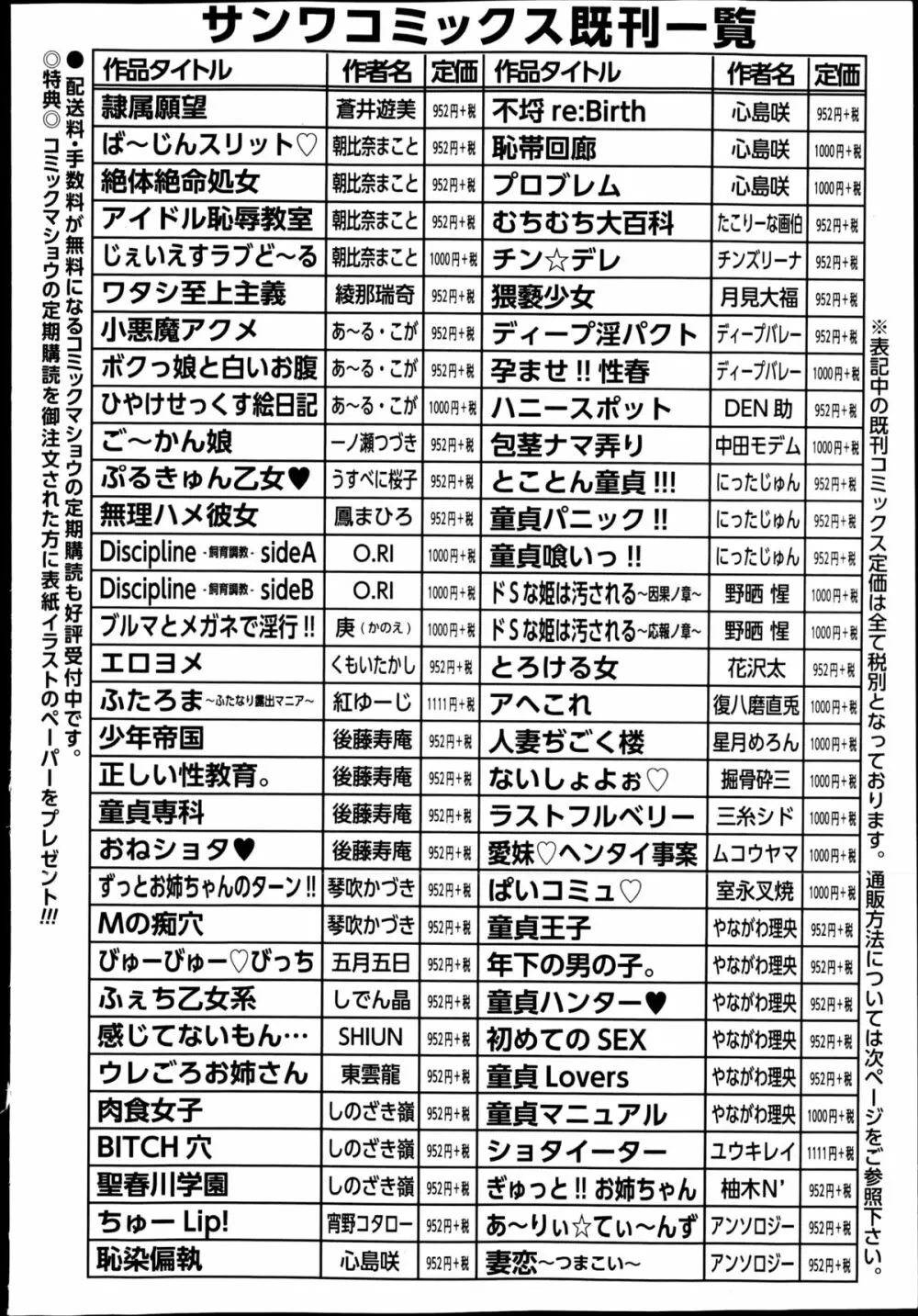 コミック・マショウ 2014年11月号 252ページ