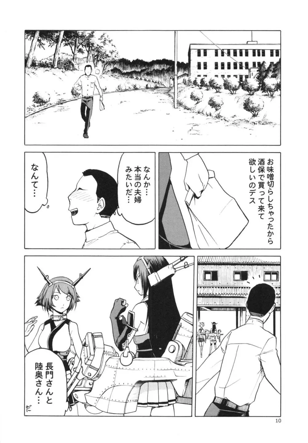 (COMIC1☆8) [わくわく動物園 (天王寺キツネ)] 人妻金剛 改(艦隊これくしょん -艦これ-)) 9ページ