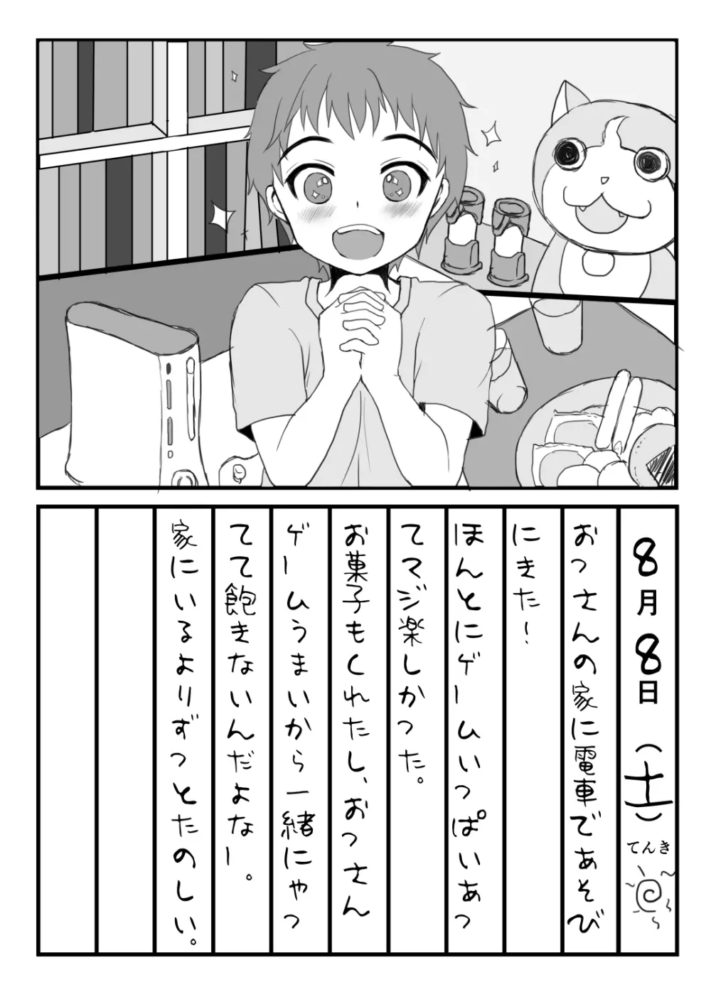 めすおちにっき 3ページ