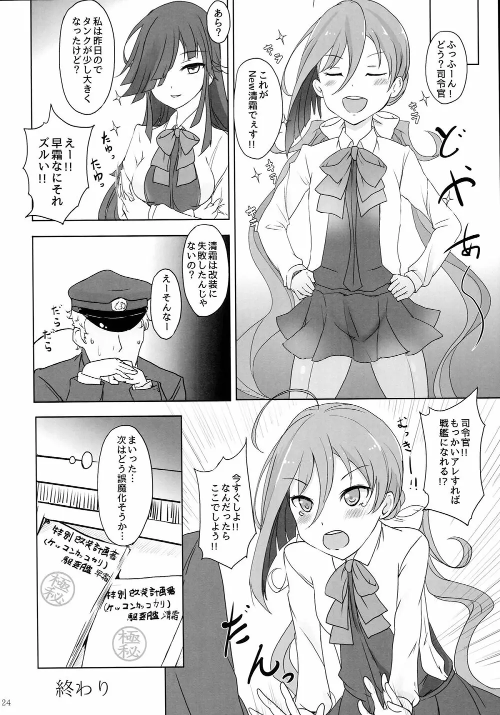 お姉さまたちには内緒で戦艦になります 23ページ