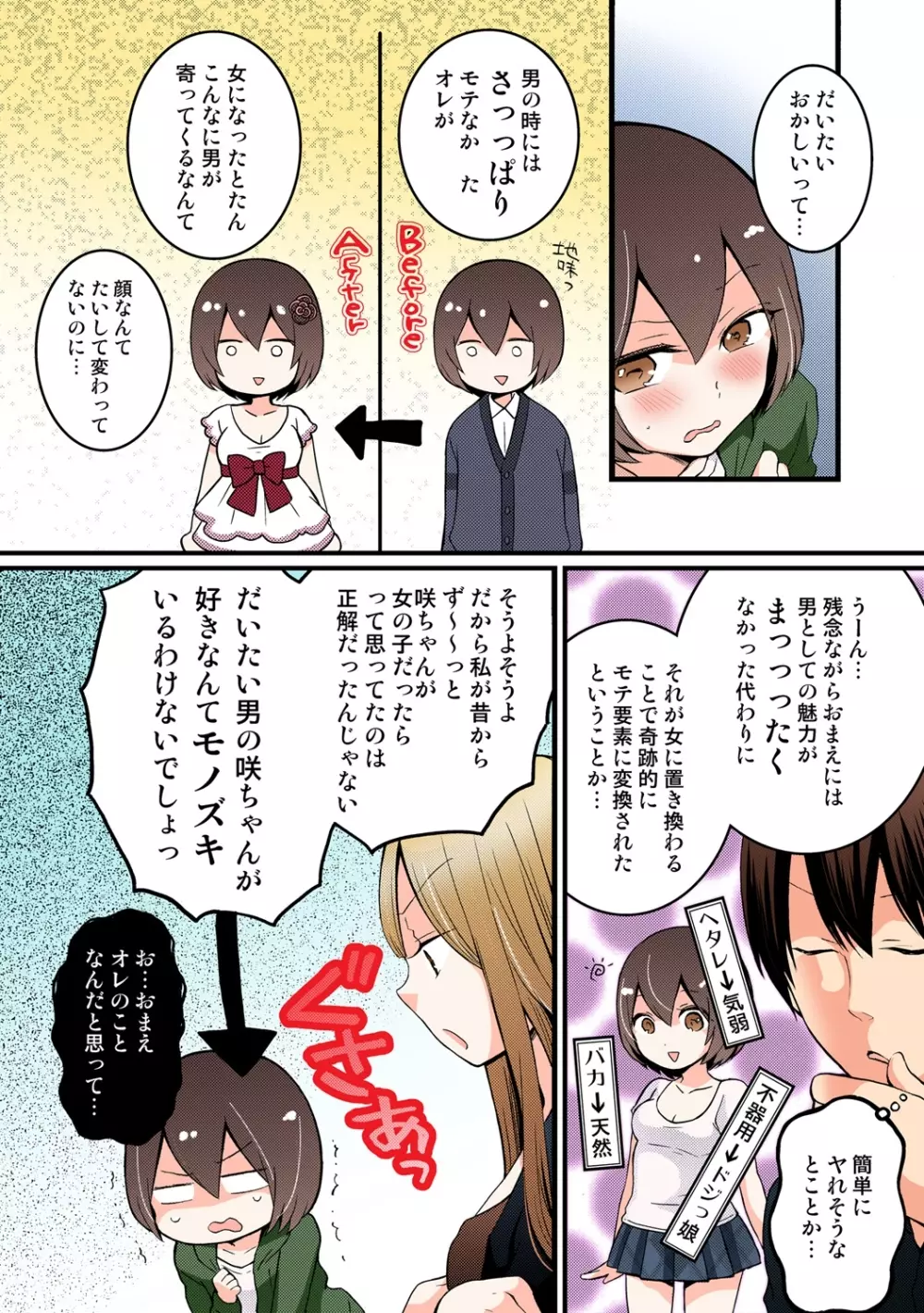 突然女の子になったので、俺のおっぱい揉んでみませんか【フルカラー】 234ページ