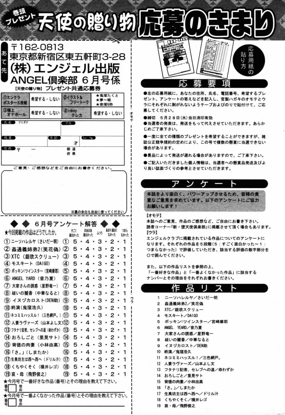 ANGEL 倶楽部 2008年6月号 424ページ