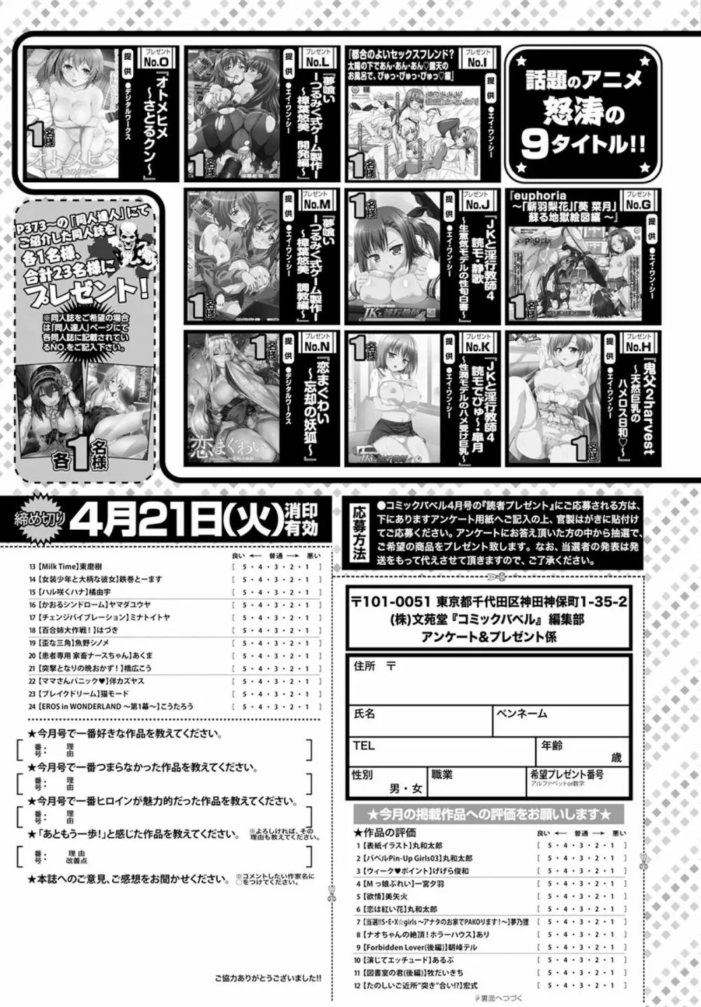 COMIC BAVEL 2015年4月号 383ページ