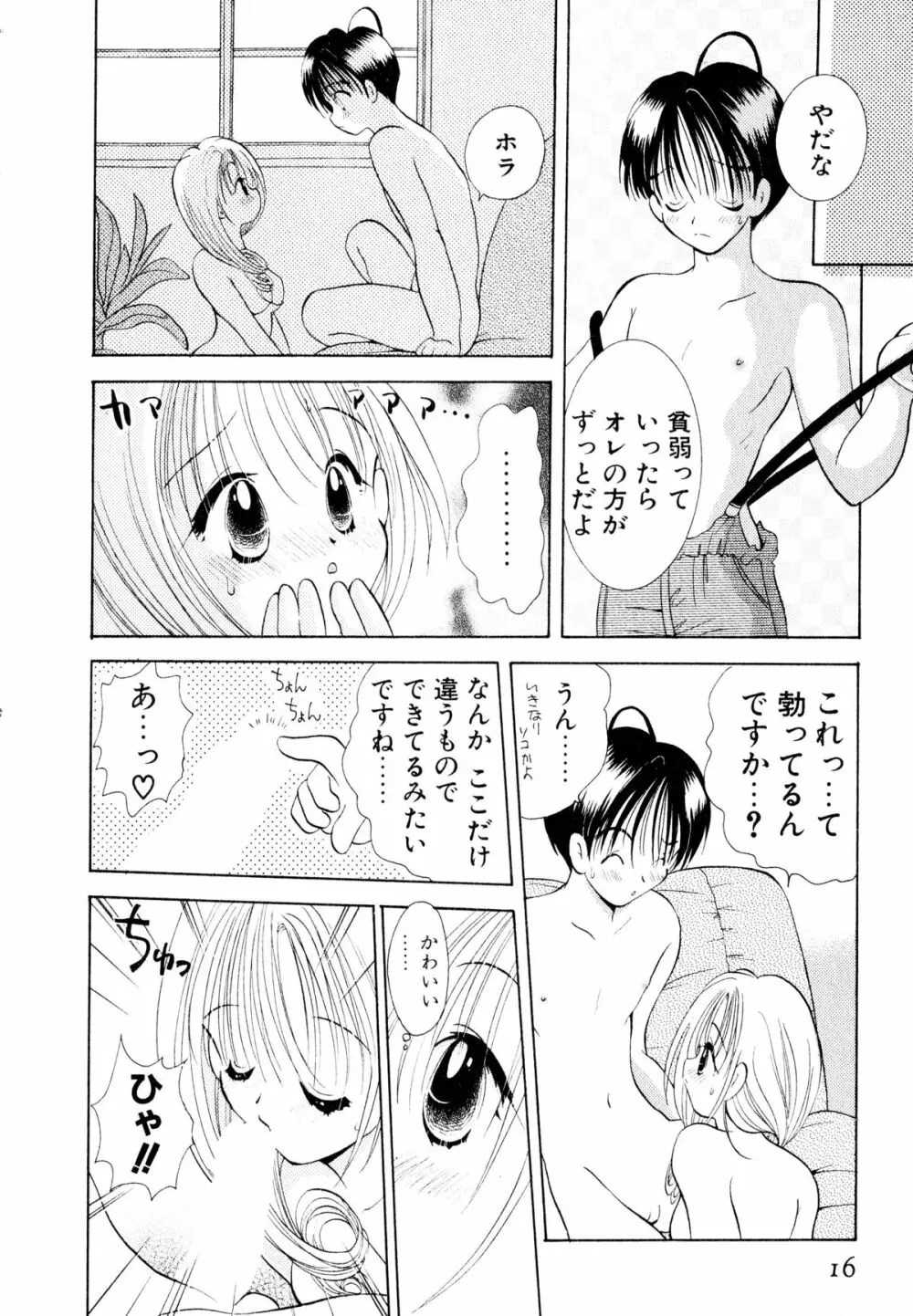 オレンジ色の花 19ページ