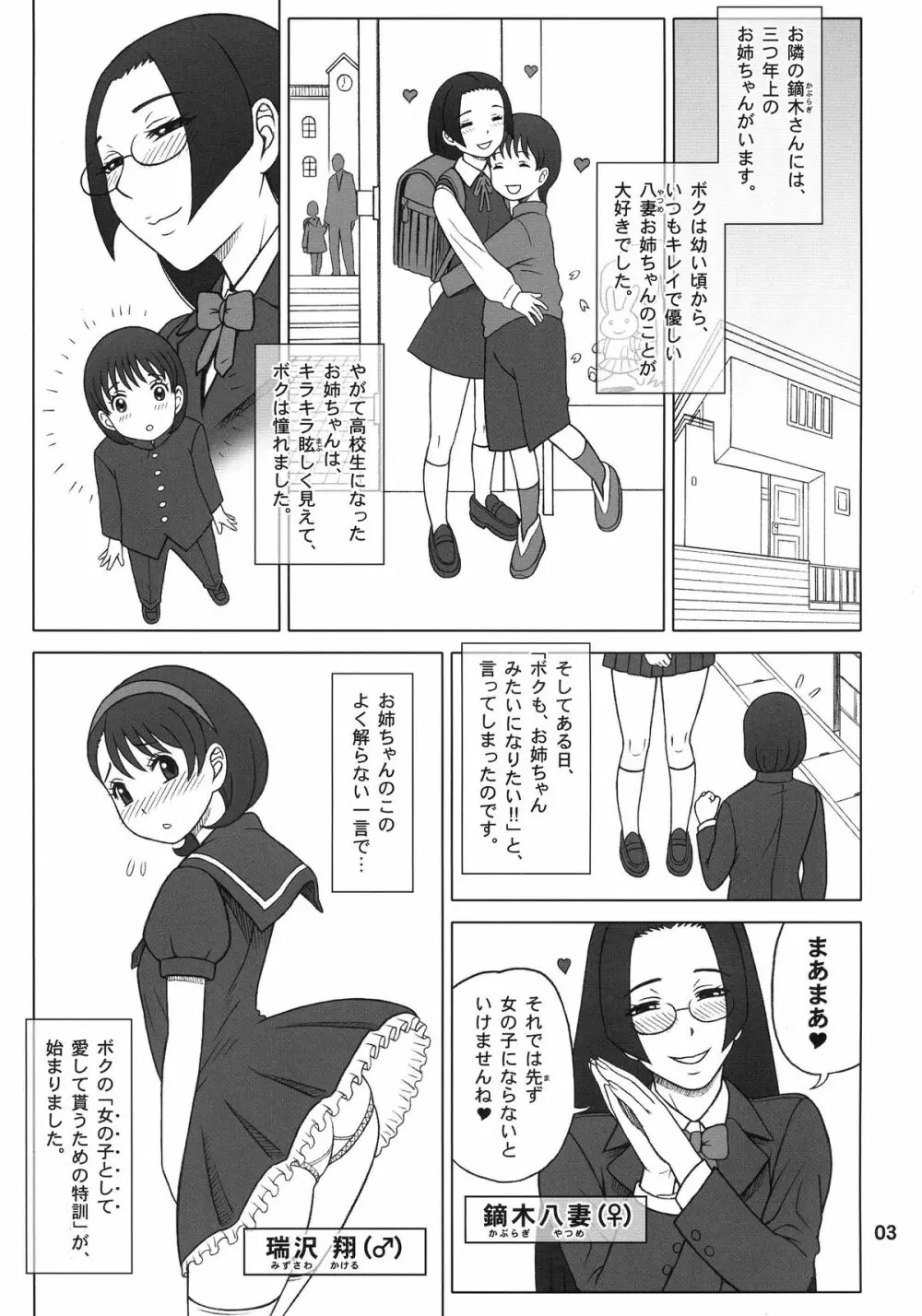 (C84) [回転ソムリエ (13.)] 30回転 八妻(やつめ)と、七緒(ななお)の八七式調教育。 3ページ