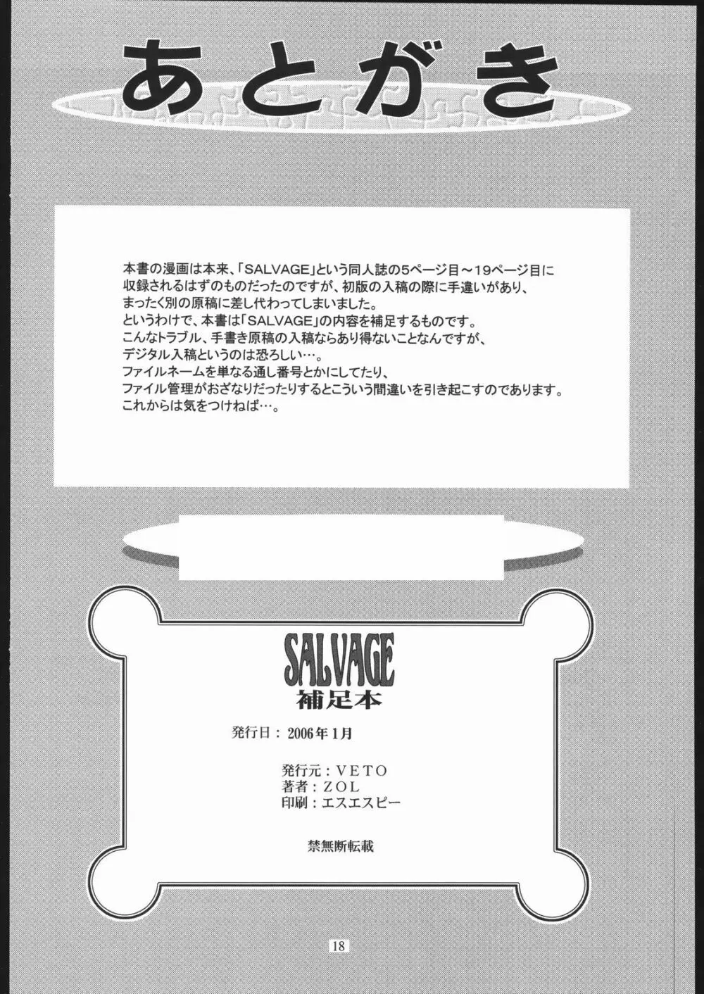 SALVAGE 補足本 17ページ