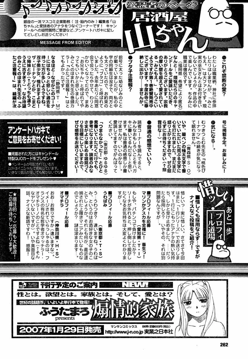 COMIC キャンドール 2007年1月号 Vol.36 261ページ