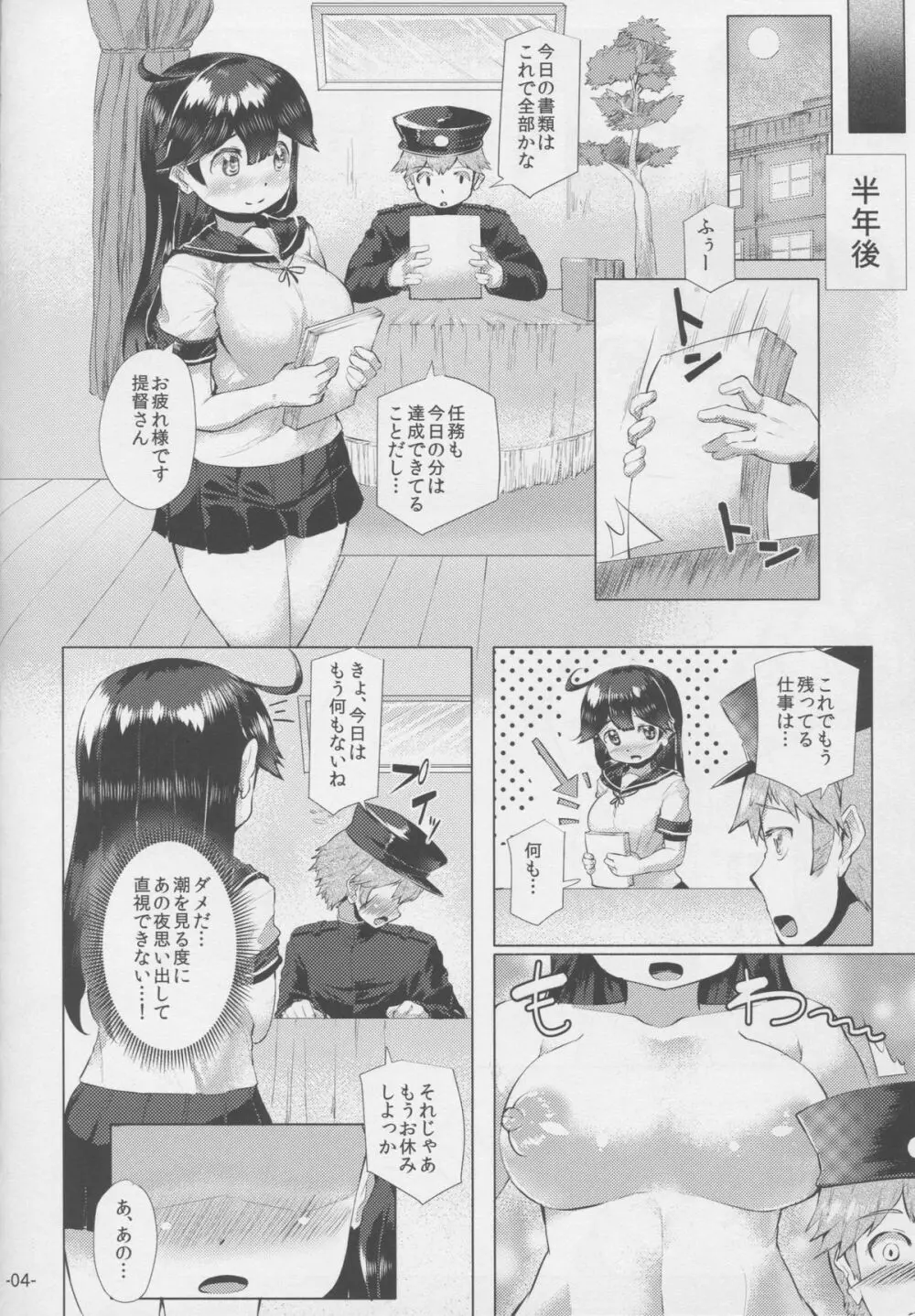 秘書艦潮は抱かれたい。 3ページ