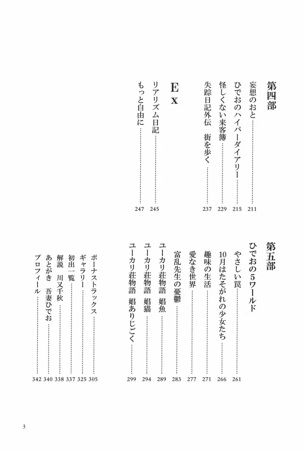 吾妻ひでお作品集成 夜の帳の中で 8ページ