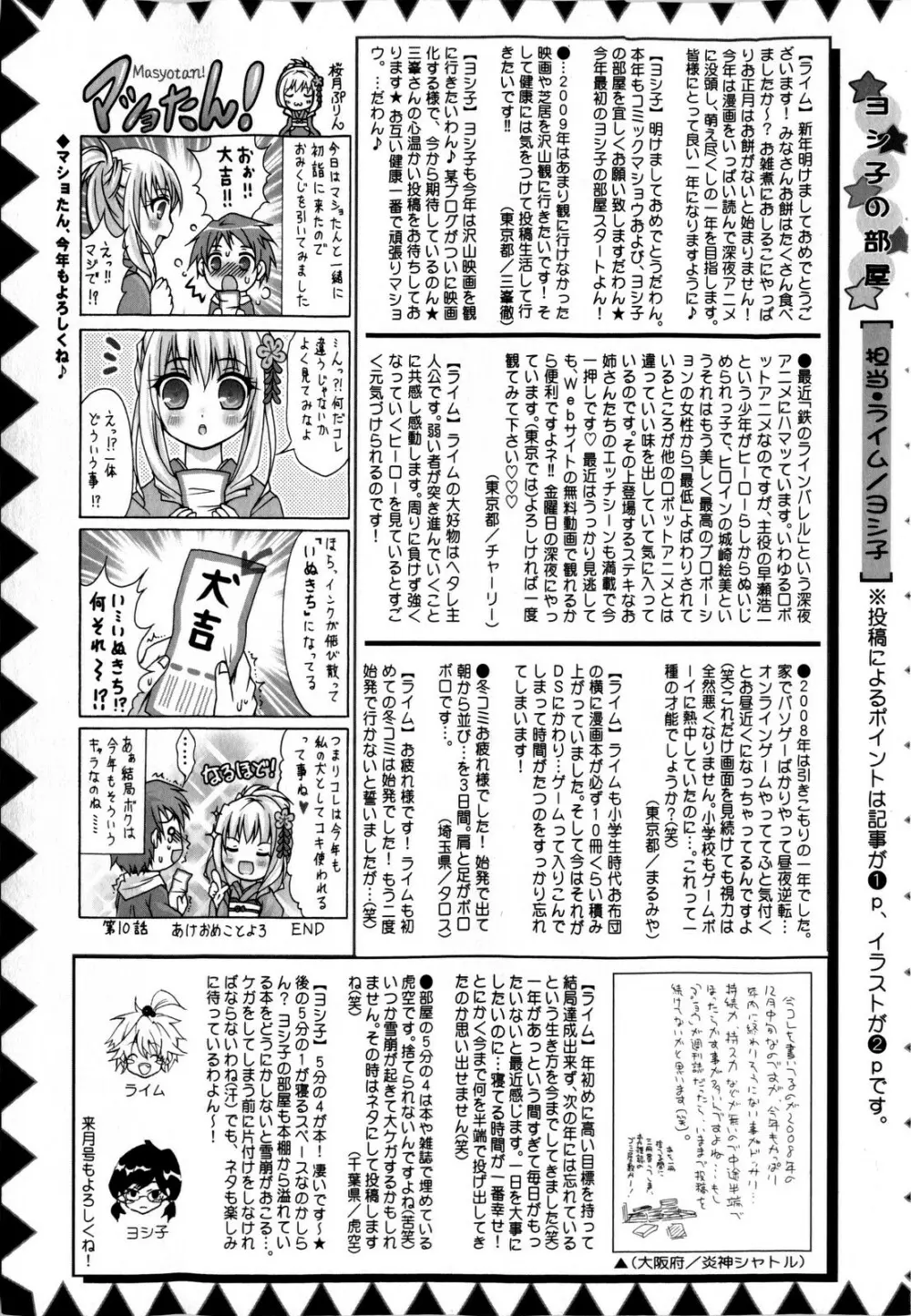 コミック・マショウ 2009年3月号 255ページ