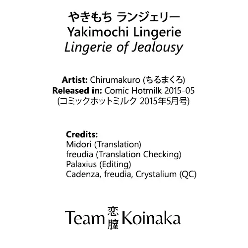 Lingerie of Jealousy 21ページ